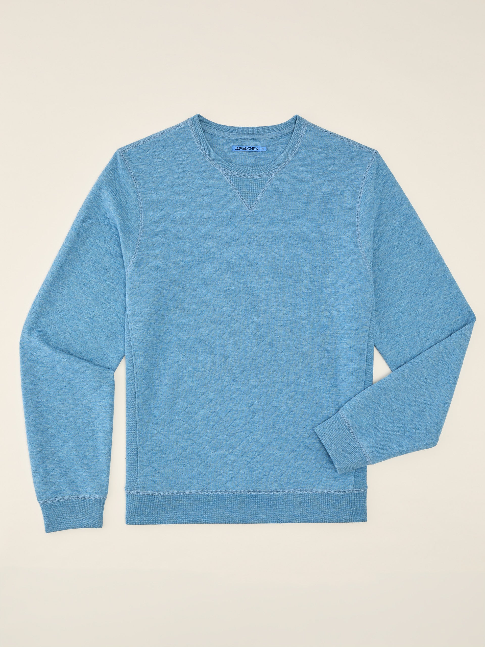 J.McLaughlin Match Play sweater in Heather Light Blue made with Polyester.