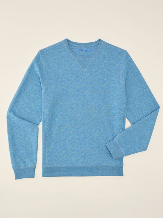 J.McLaughlin Match Play sweater in Heather Light Blue made with Polyester.