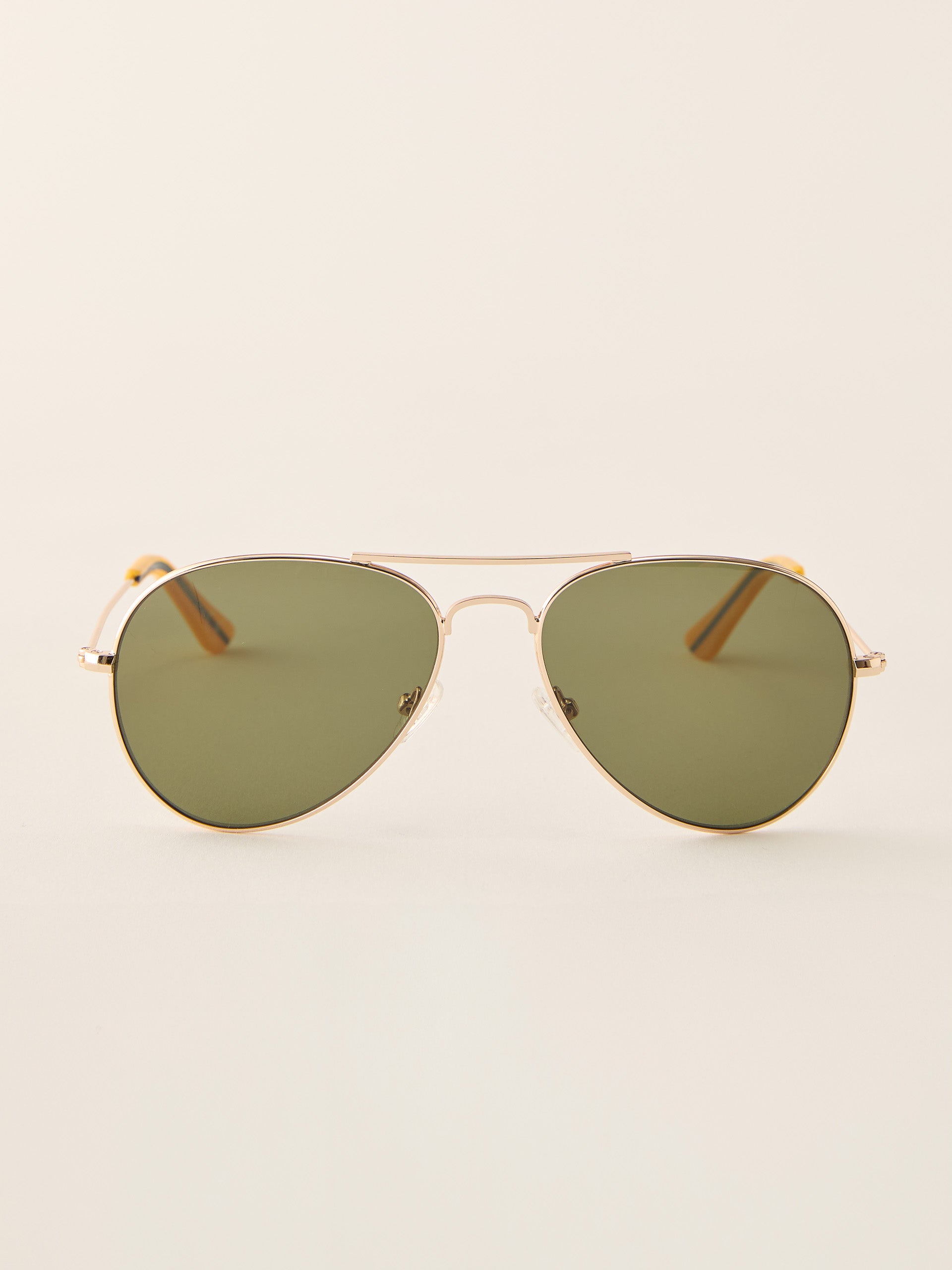 J.McLaughlin Maverick sunglasses 
 in Dark Green/Gold made with metal.