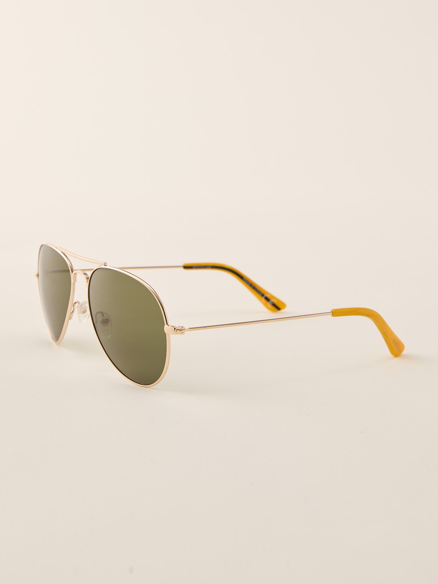 J.McLaughlin Maverick sunglasses in Dark Green/Gold made with metal.