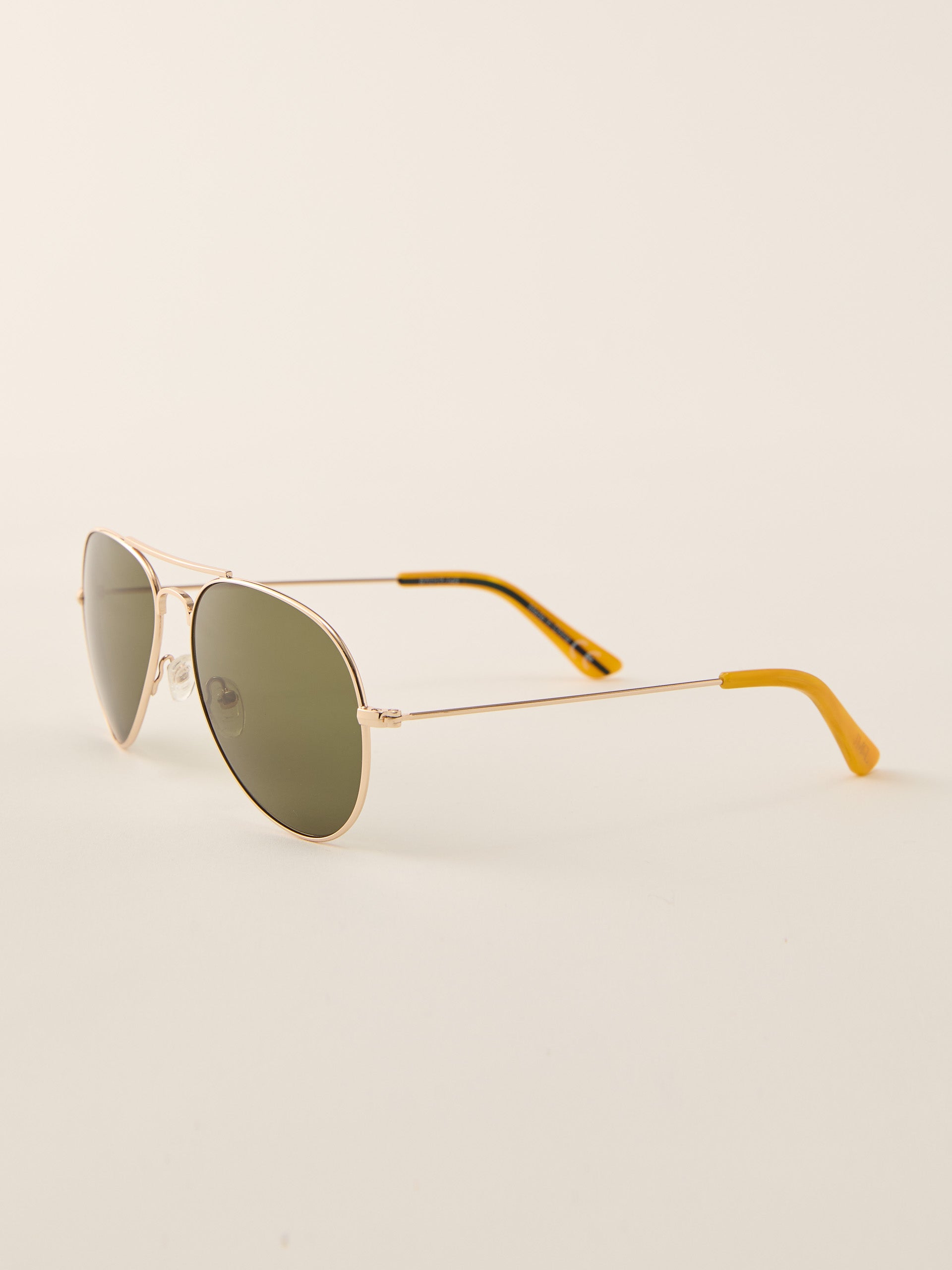 J.McLaughlin Maverick sunglasses in Dark Green/Gold made with metal.