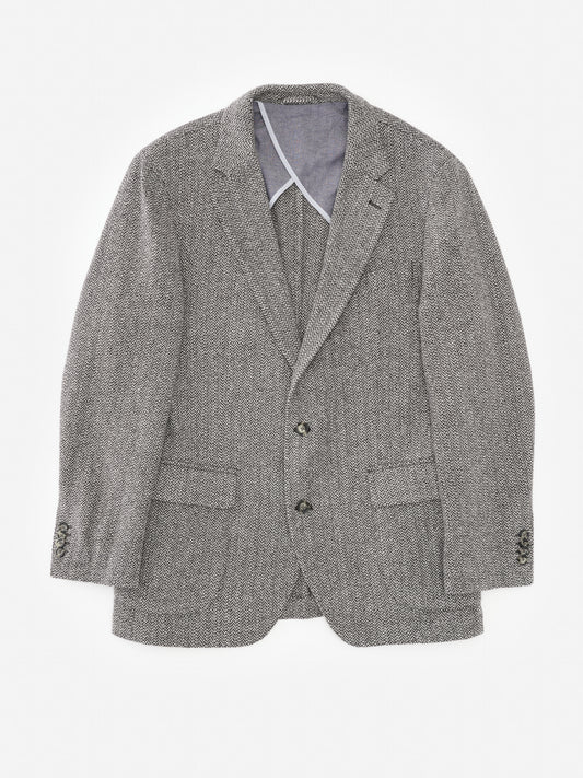 J.McLaughlin McCown blazer in black/white made with wool.
