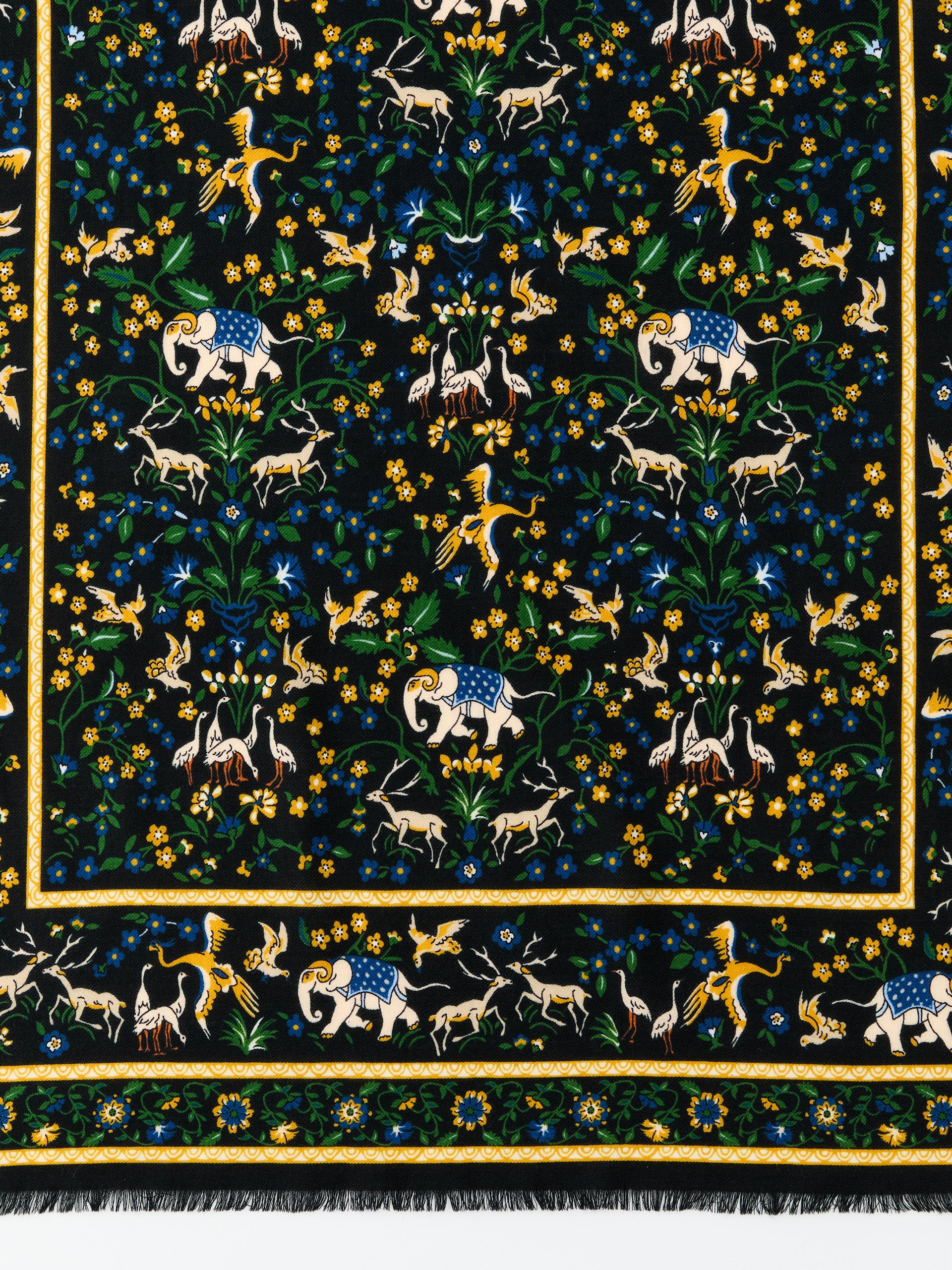 J.McLaughlin men's scarf in black multi made with wool.