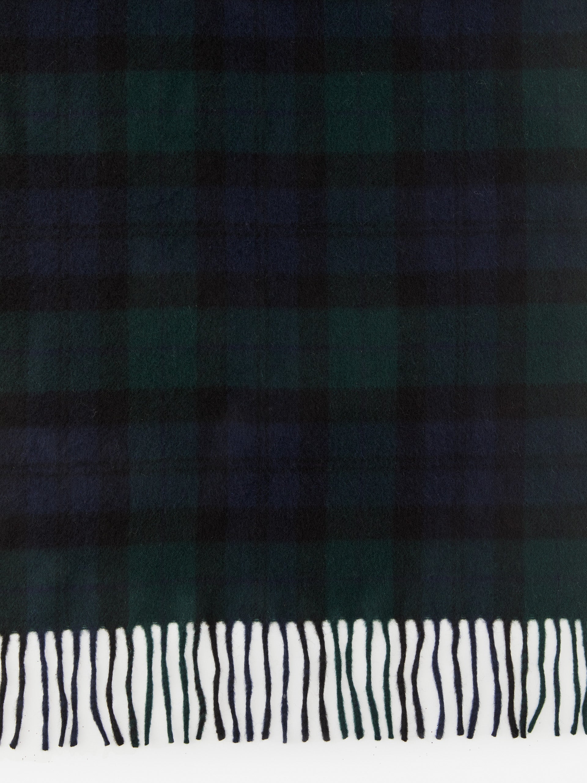 J.McLaughlin men's scarf in navy/green made with wool.