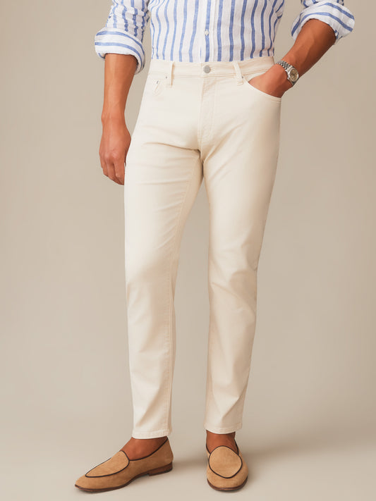 Mercer Pants by J.McLaughlin in a versatile chalk color, showcasing effortlessly stylish design and innovative fabrics for enduring appeal. A destination for defining style. Life, Well-Lived.