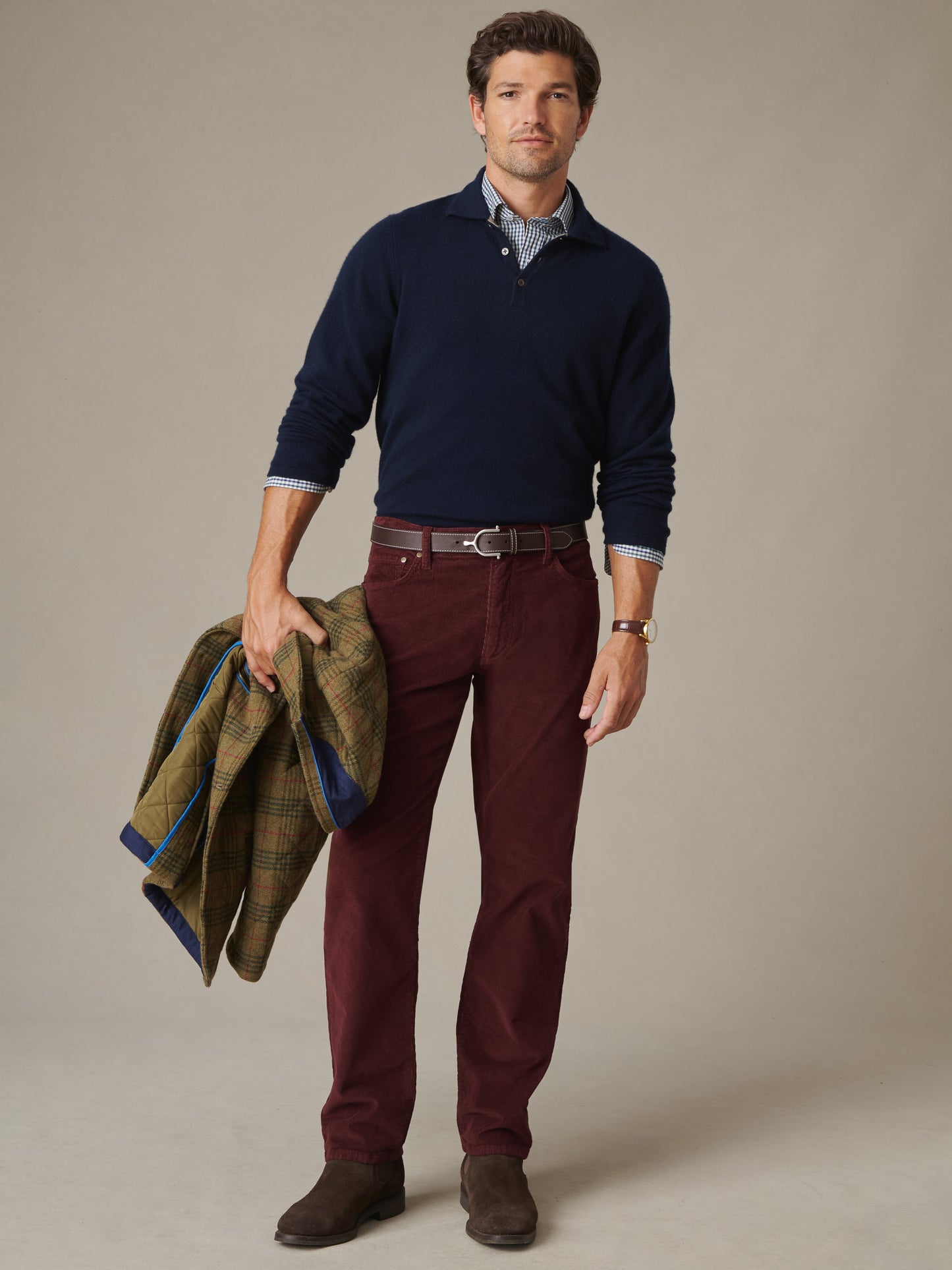 Langston Cashmere Polo Sweater