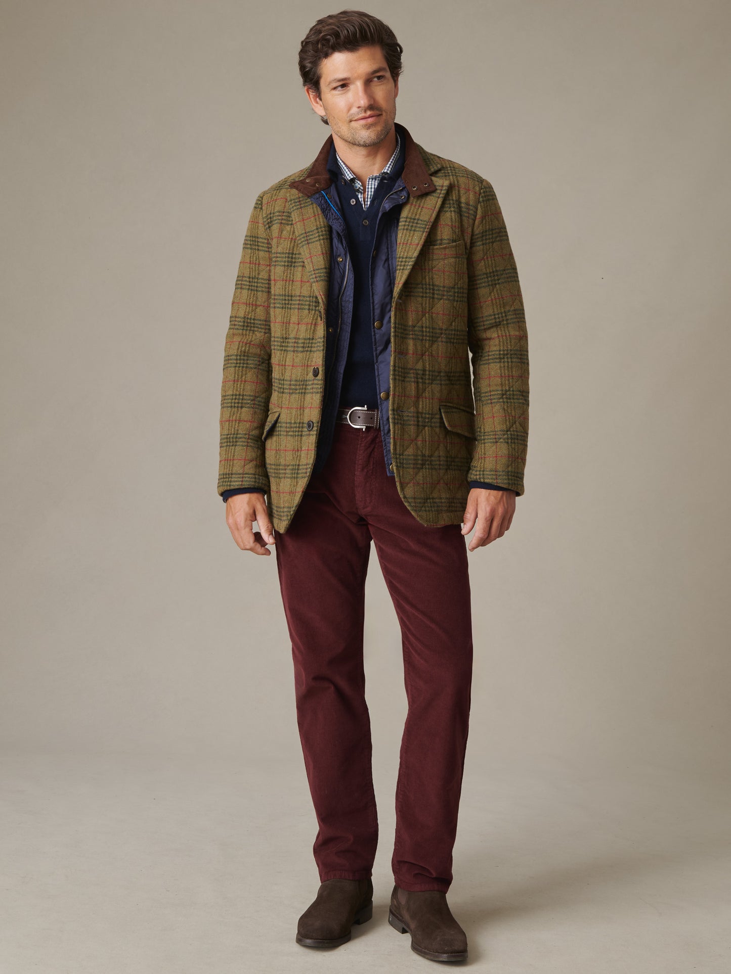 Spencer Quilted Jacket in Plaid