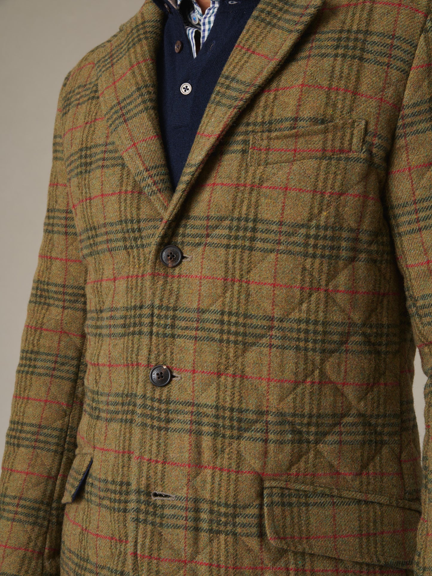 Spencer Quilted Jacket in Plaid