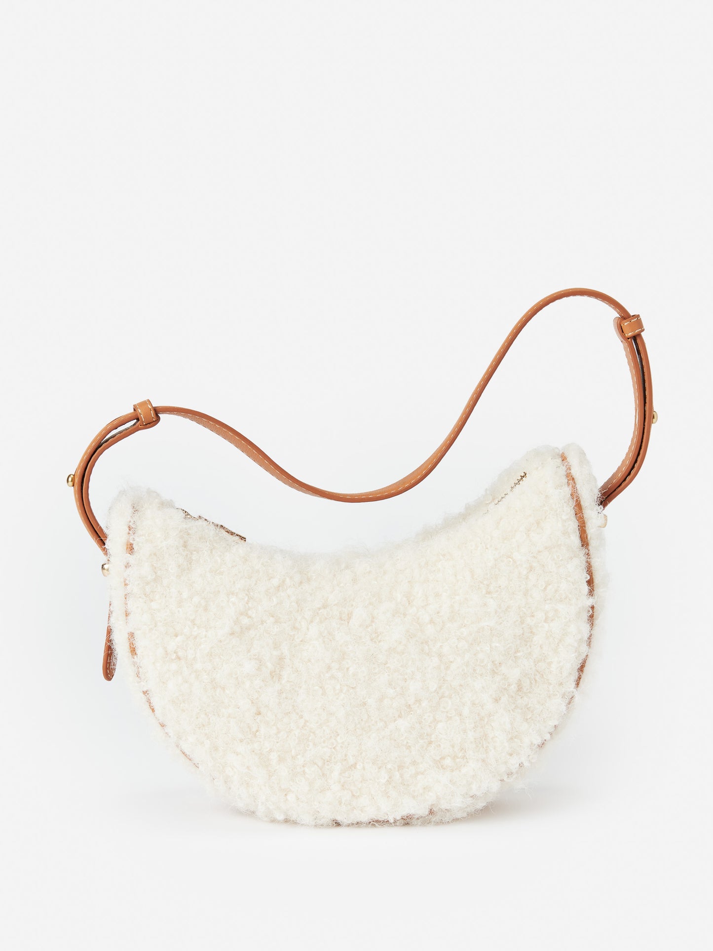 J.McLaughlin Mezzaluna bag in cream made with polyester.