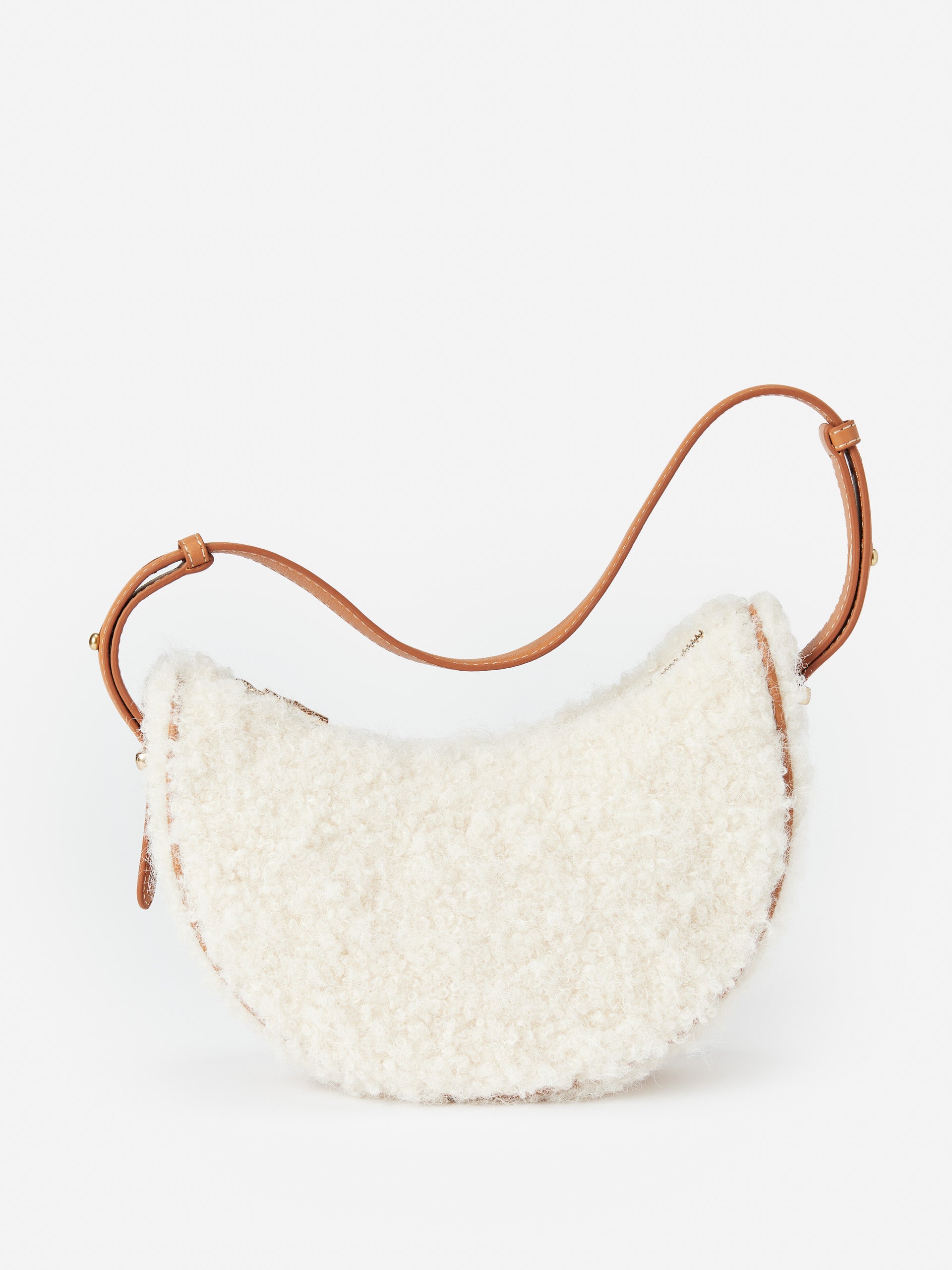 J.McLaughlin Mezzaluna bag in cream made with polyester.