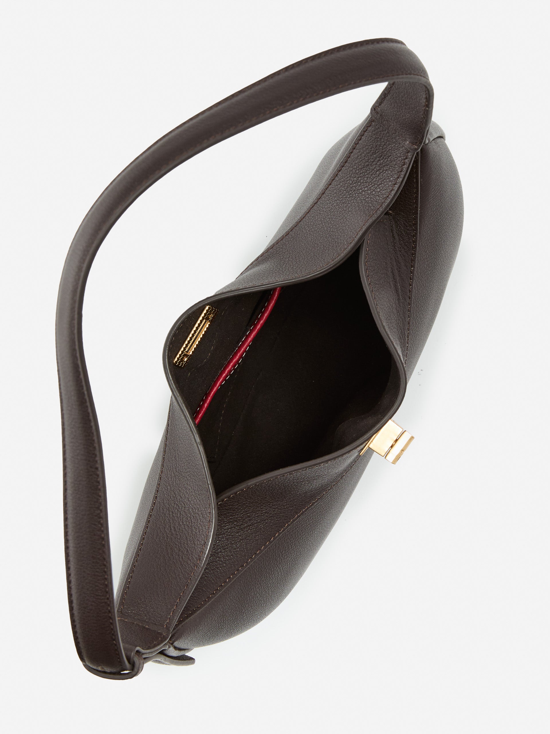 J.McLaughlin Molina bag in dark brown made with leather. 