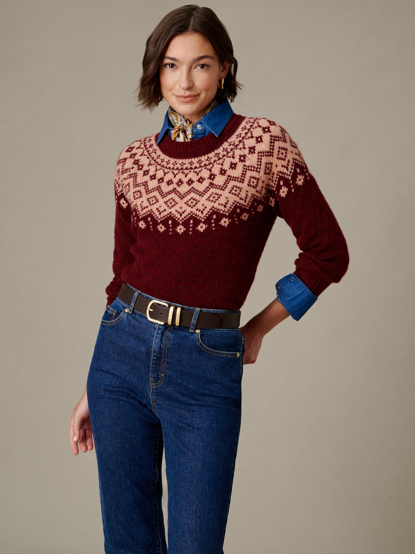 Molly Sweater in Fair Isle