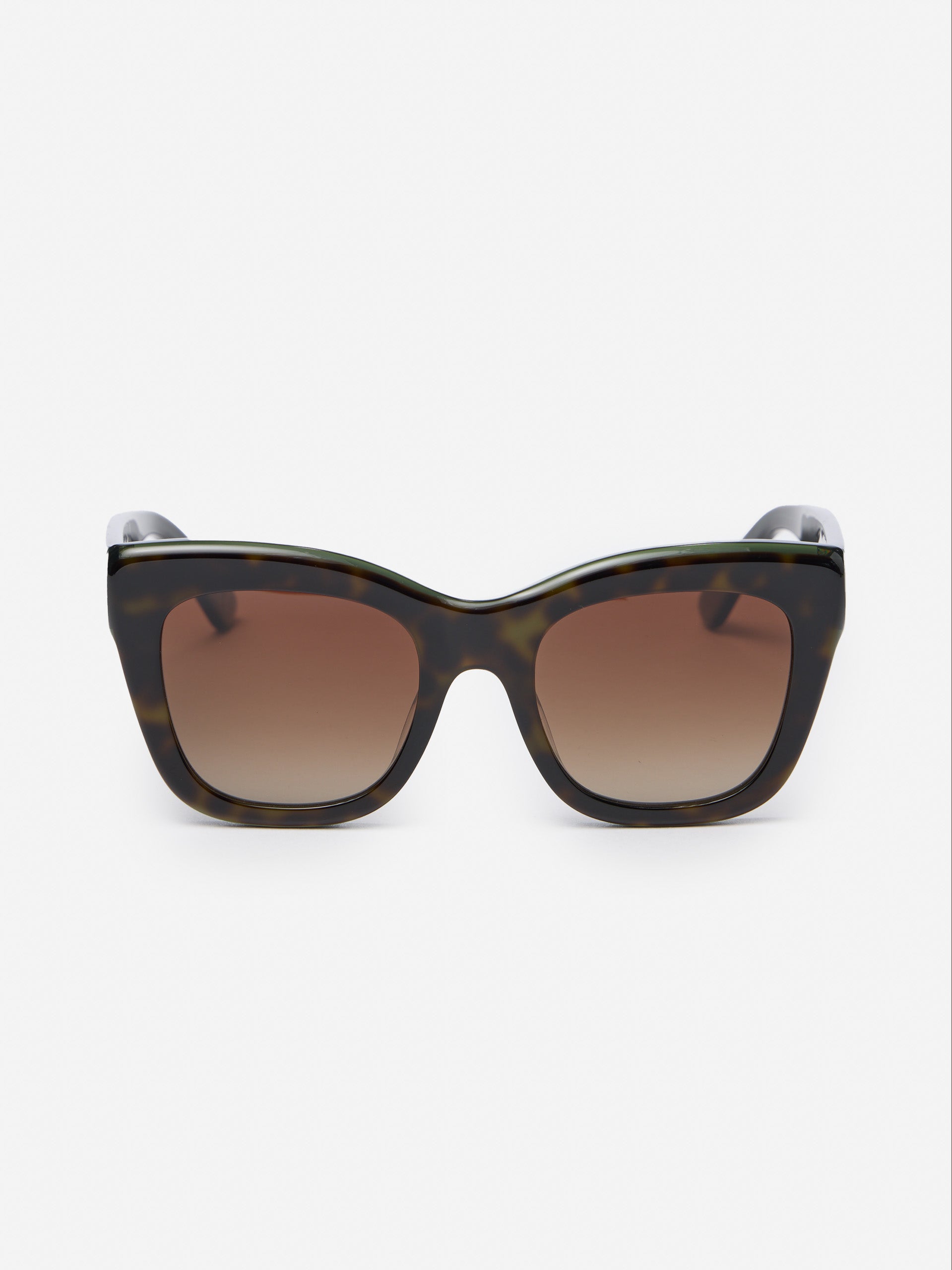 J.McLaughlin Nanette sunglasses in green made with acetate.
