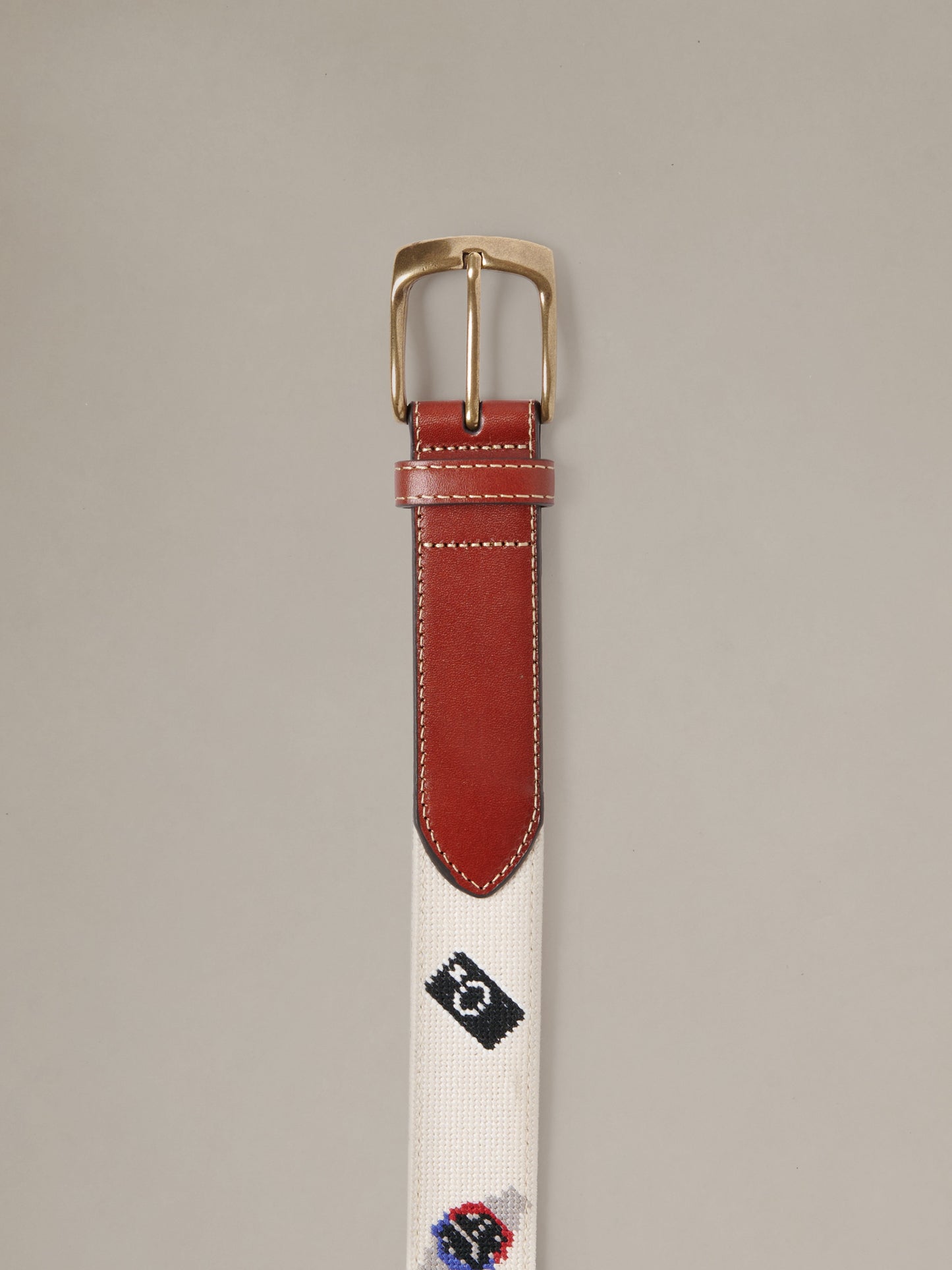 J.McLaughlin x Walksauce Needlepoint Belt in Jet Set