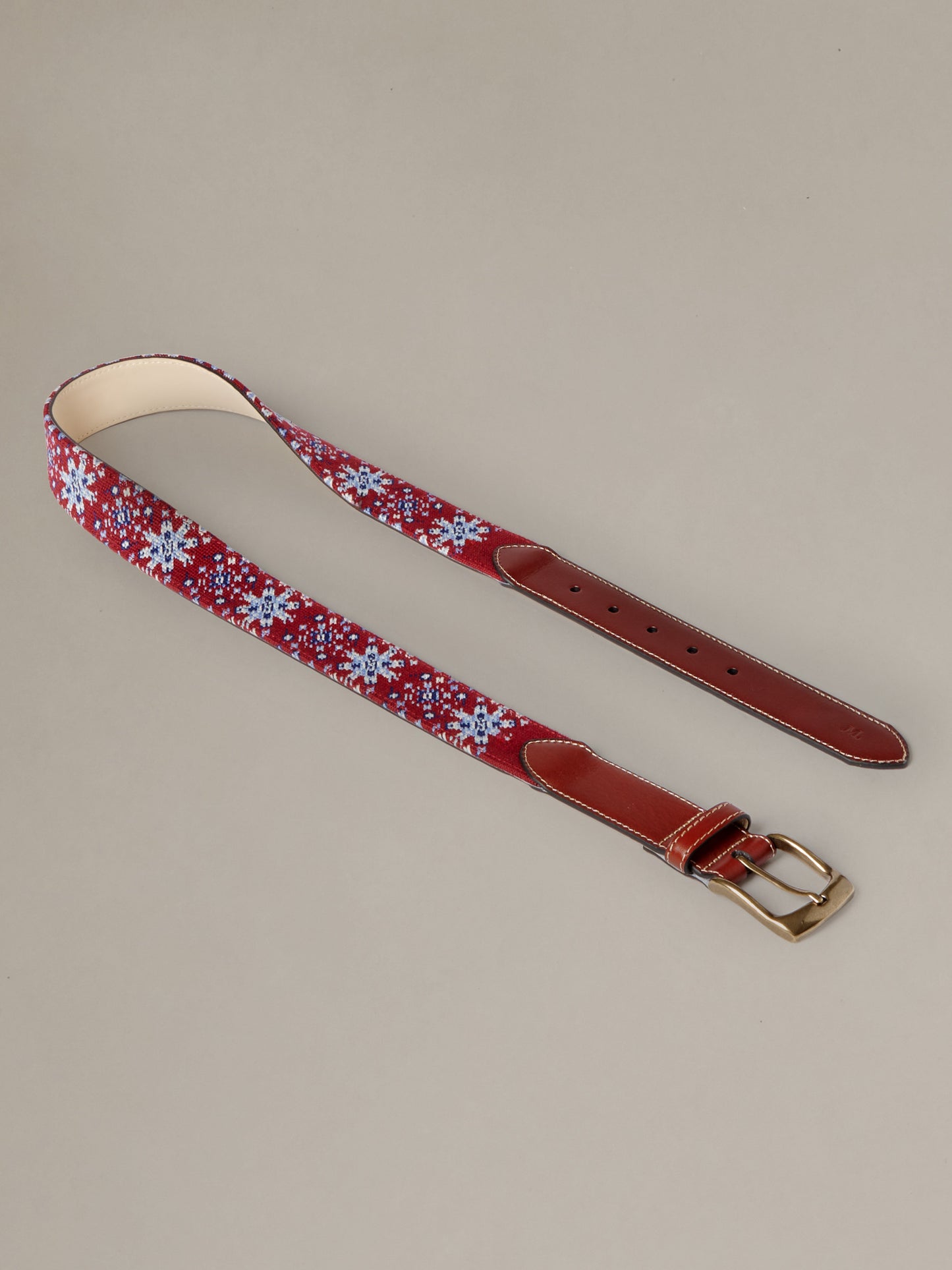 Needlepoint Belt in Patriot Mosaic