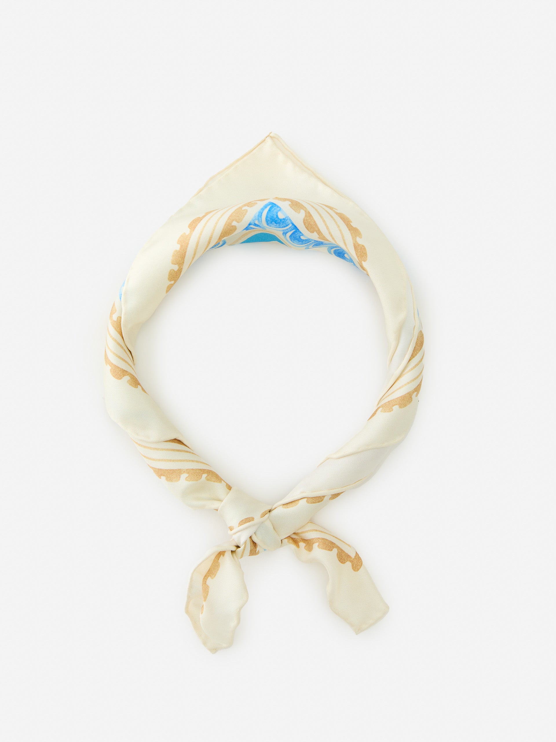 J.McLaughlin Nikka scarf in aqua/multi made with silk.
