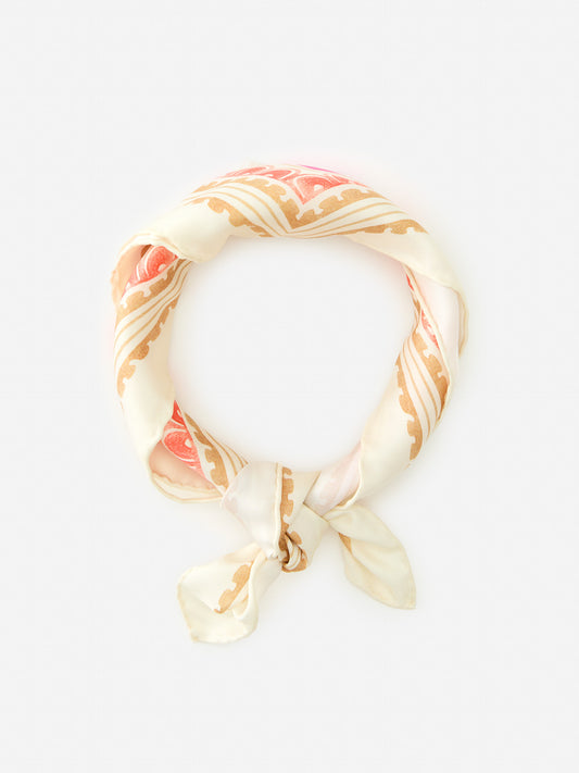 J.McLaughlin Nikka scarf in pink/tan made with silk.