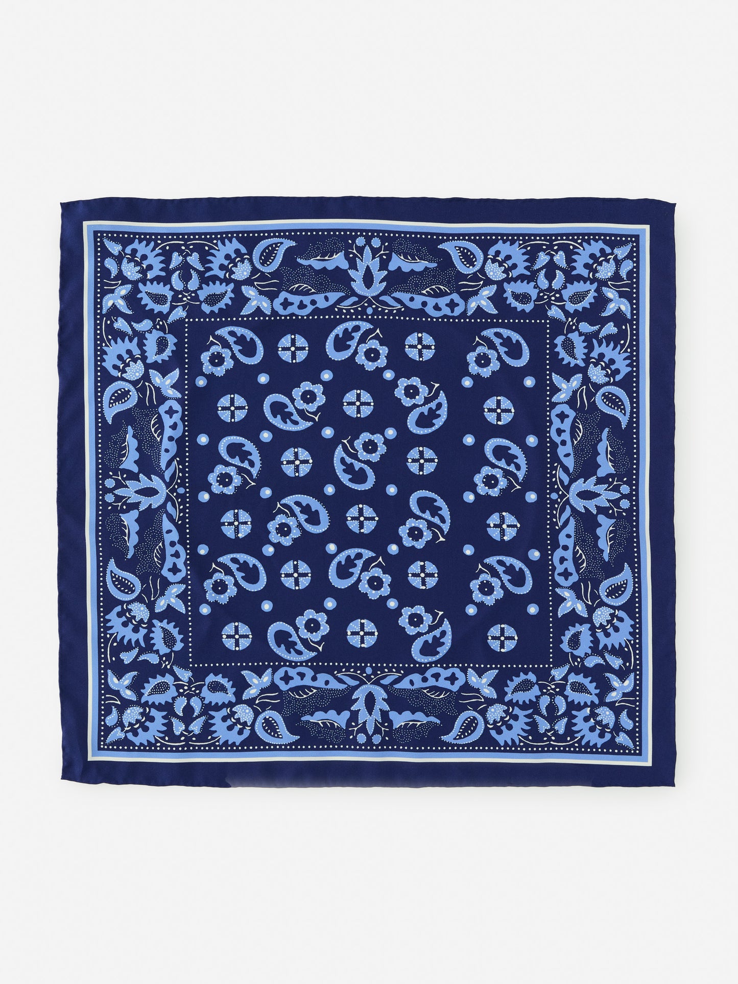 J.McLaughlin Nikka scarf in dark blue/blue made with silk. 