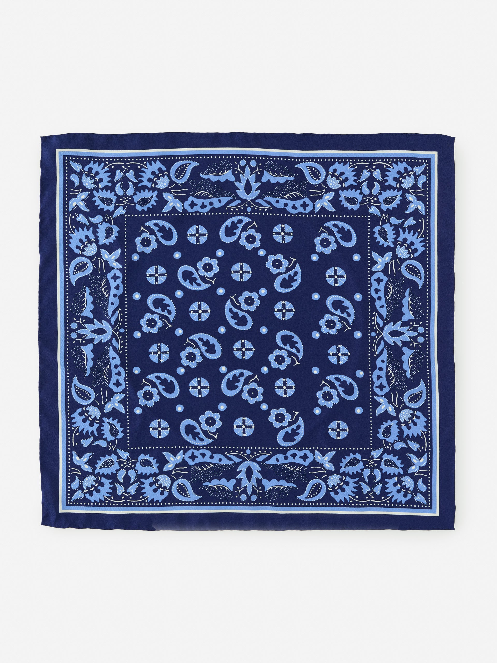 J.McLaughlin Nikka scarf in dark blue/blue made with silk. 