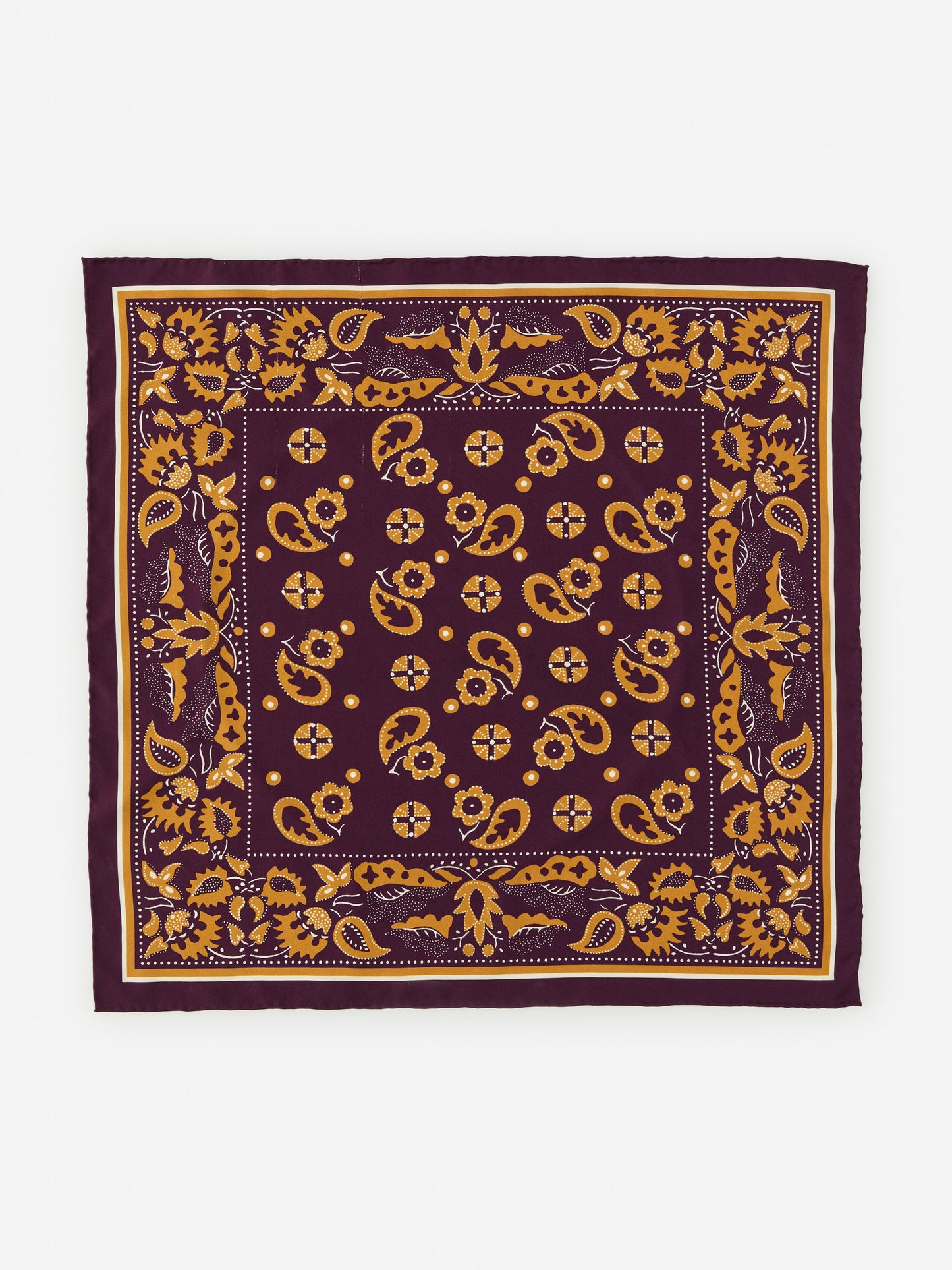 J.McLaughlin Nikka scarf in purple/mustard made with silk. 