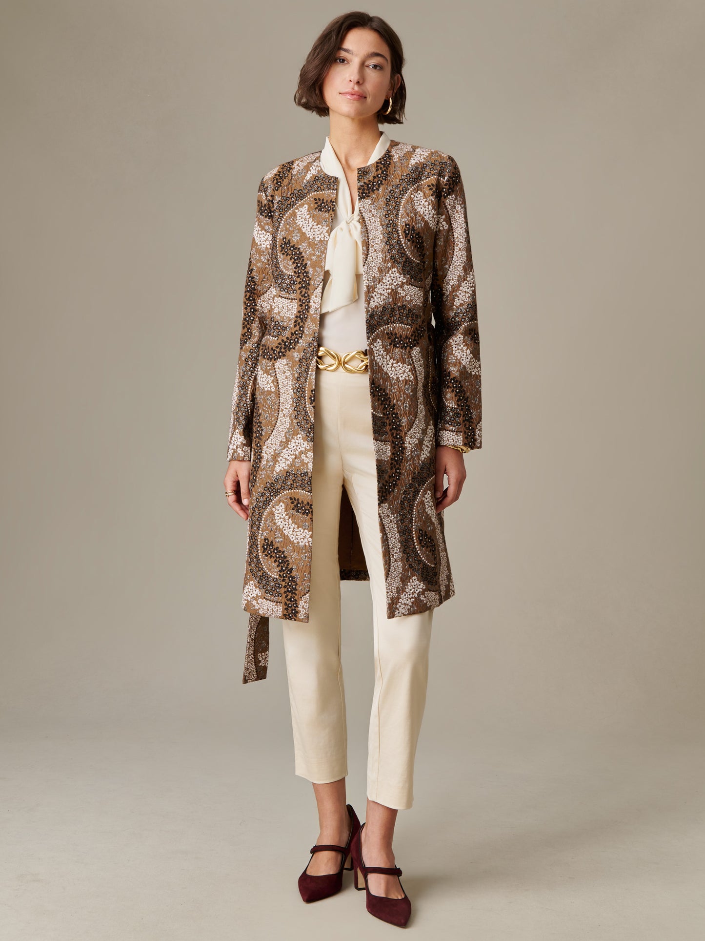 Arden Coat in Jacquard