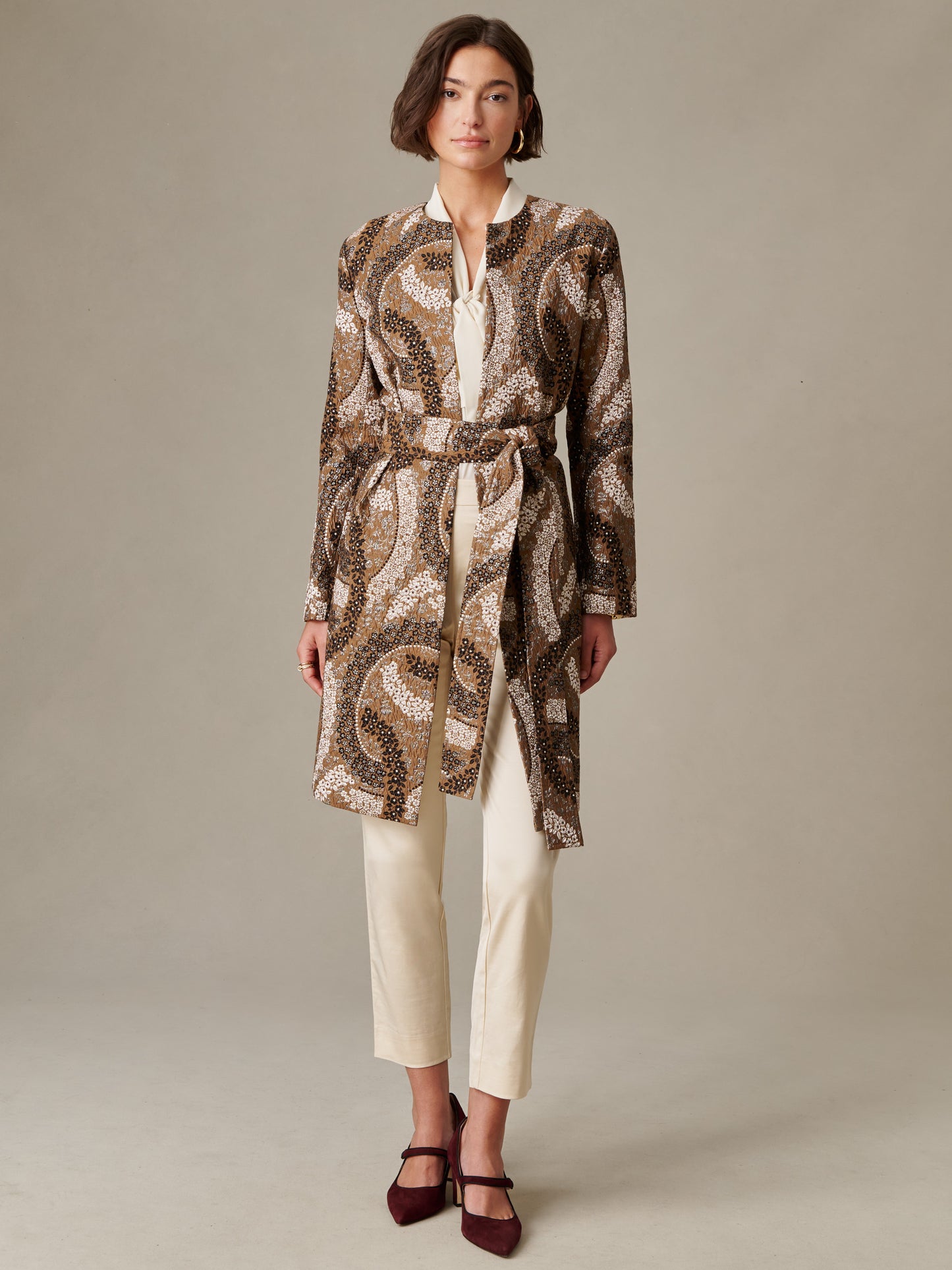 Arden Coat in Jacquard