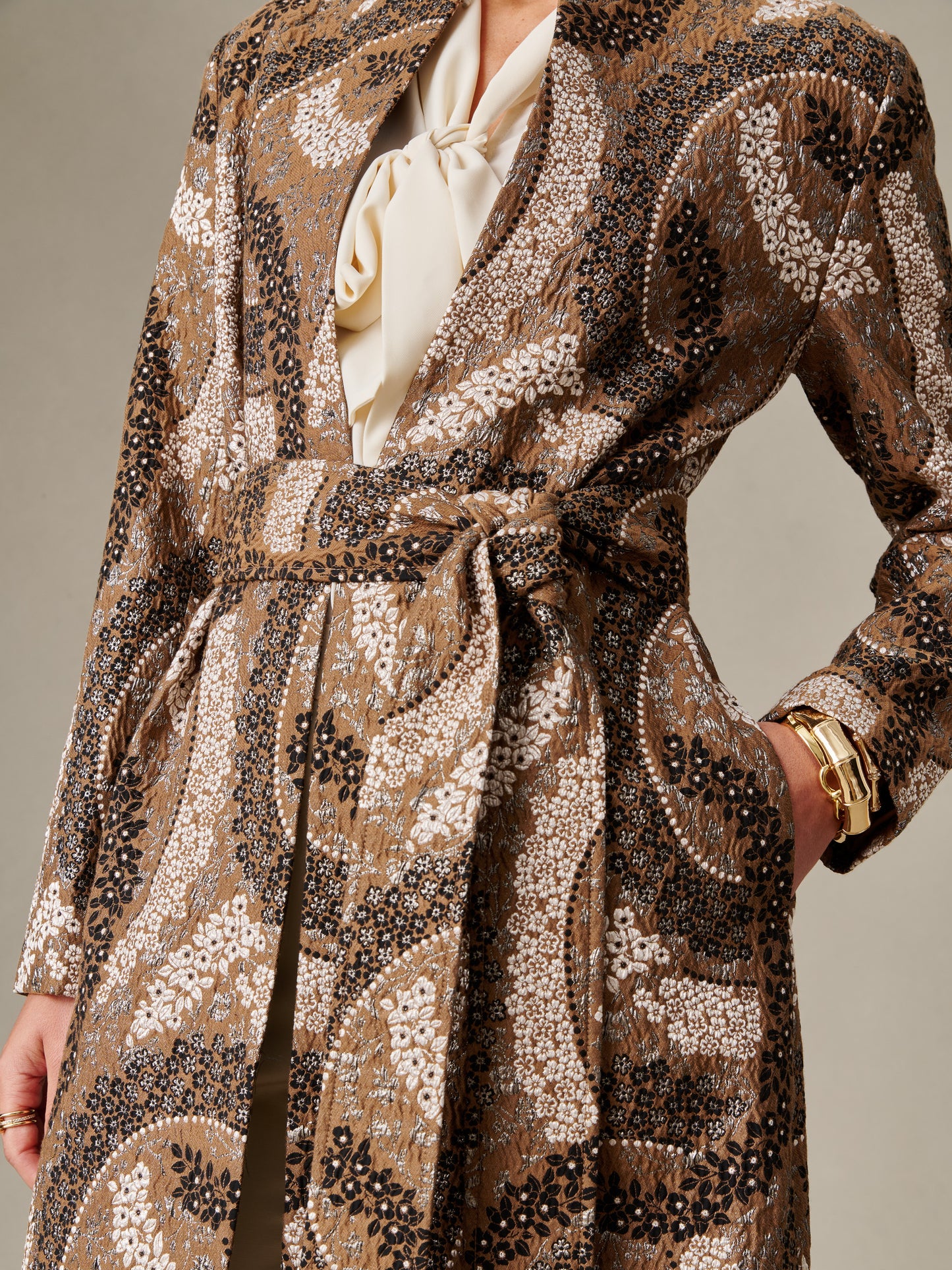 Arden Coat in Jacquard