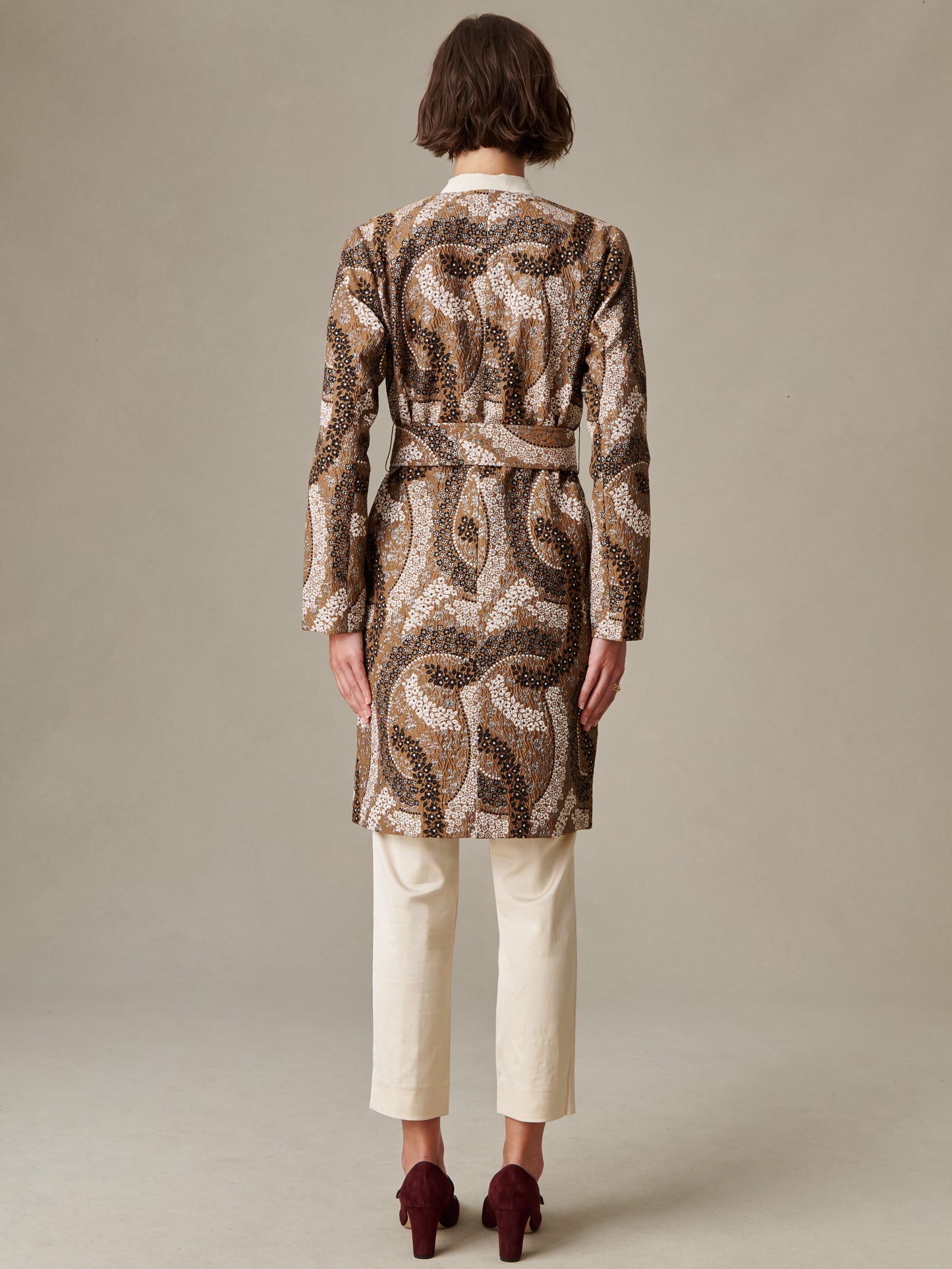 Arden Coat in Jacquard
