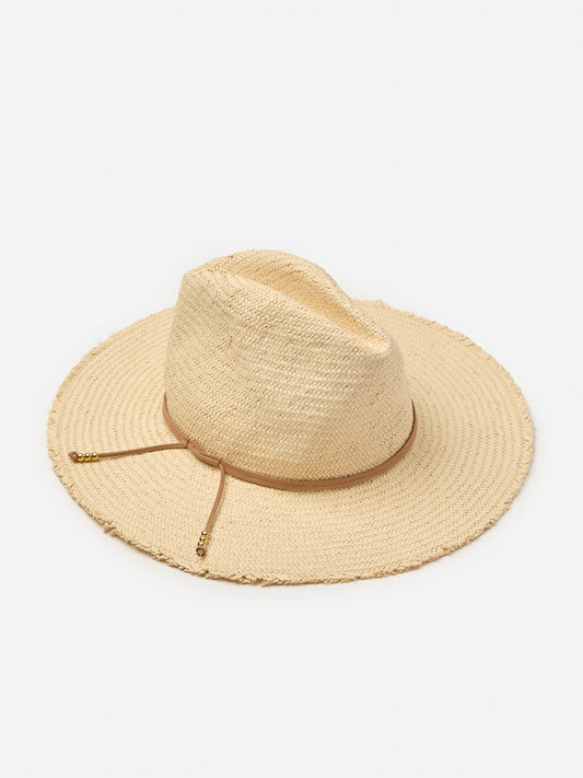 J.McLaughlin Offshore hat in natural made with straw.