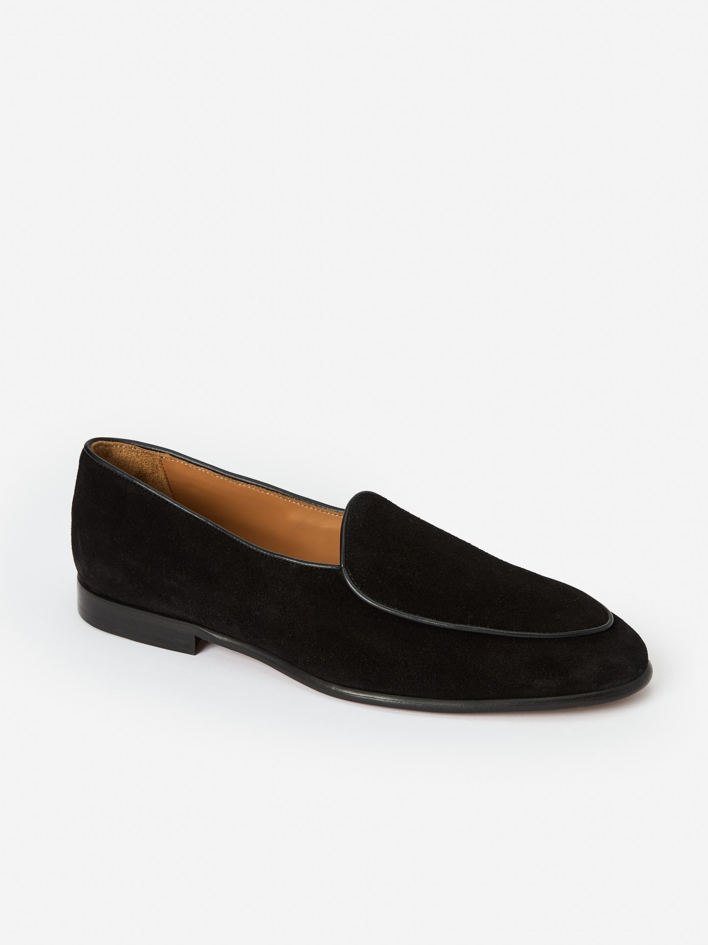 J.McLaughlin Oskar loafers in black made with suede.