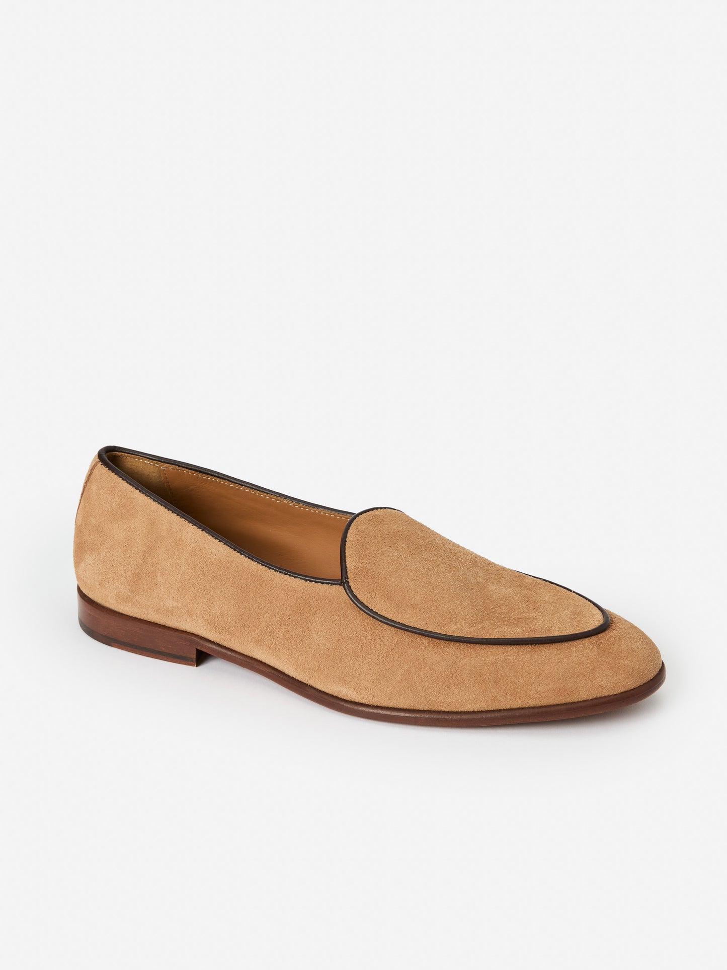 J.McLaughlin Oskar loafers in camel made with suede.
