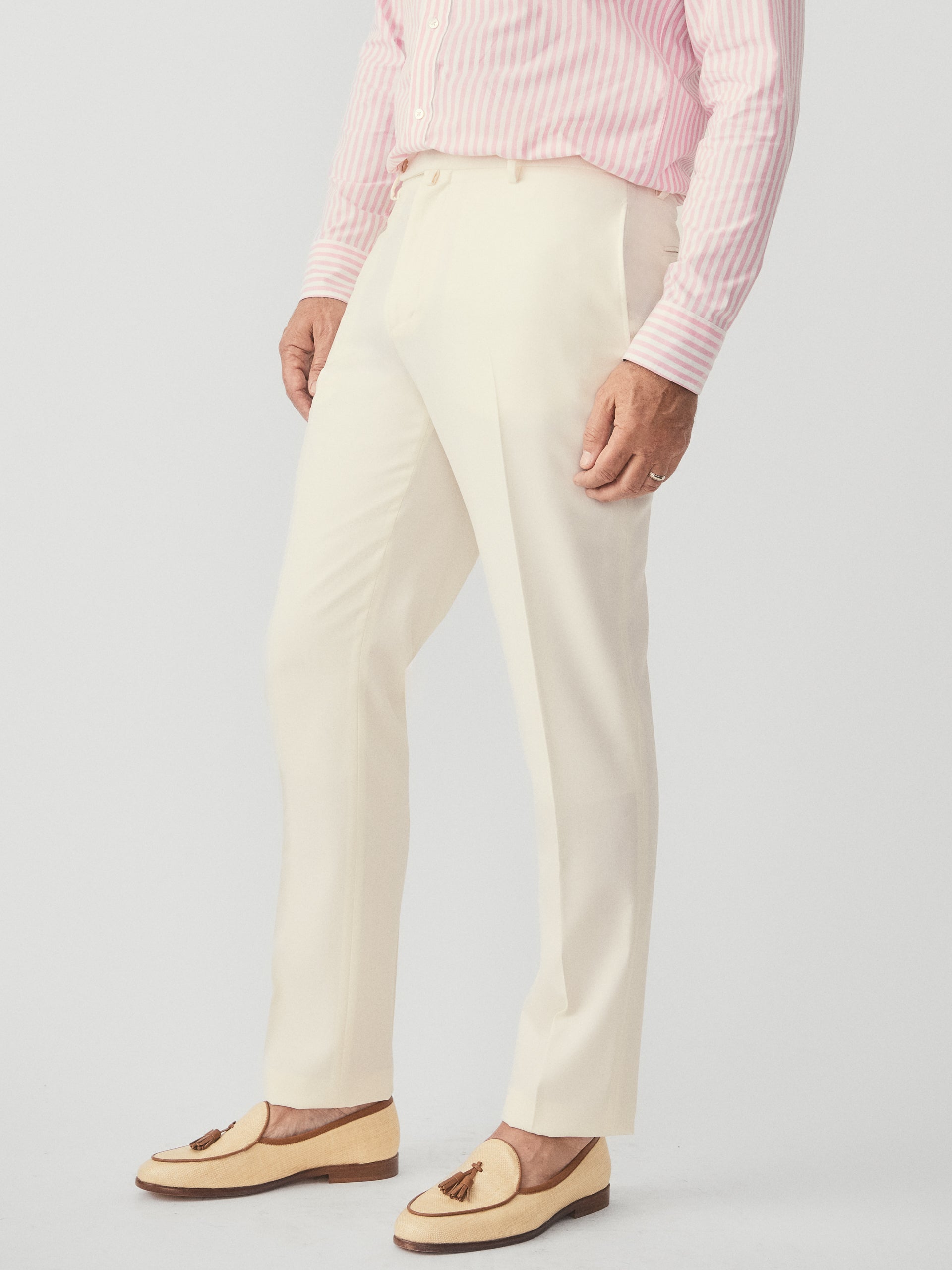 J.McLaughlin Oxford pants in off white made with wool.