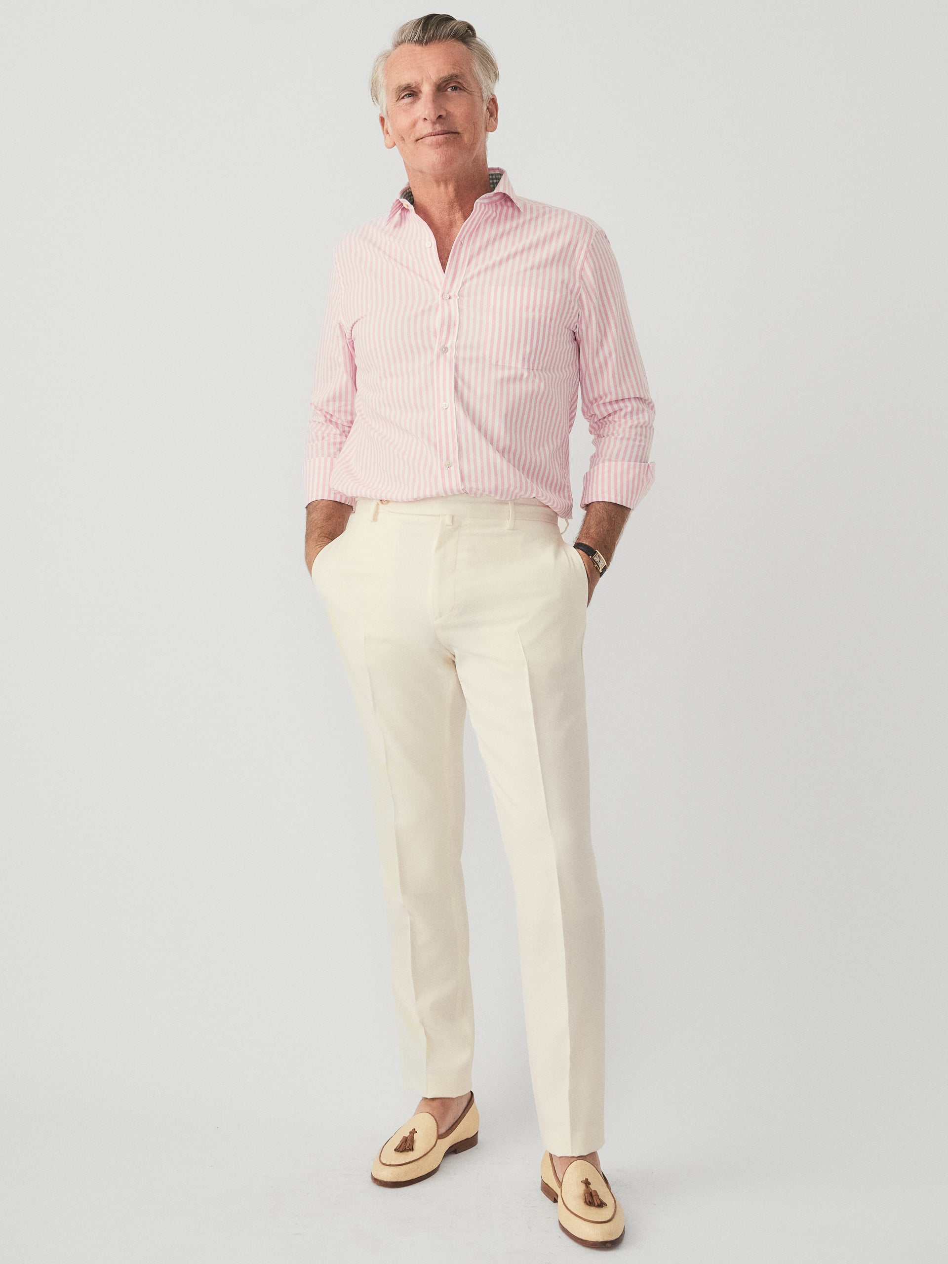 J.McLaughlin Oxford pants in off white made with wool.