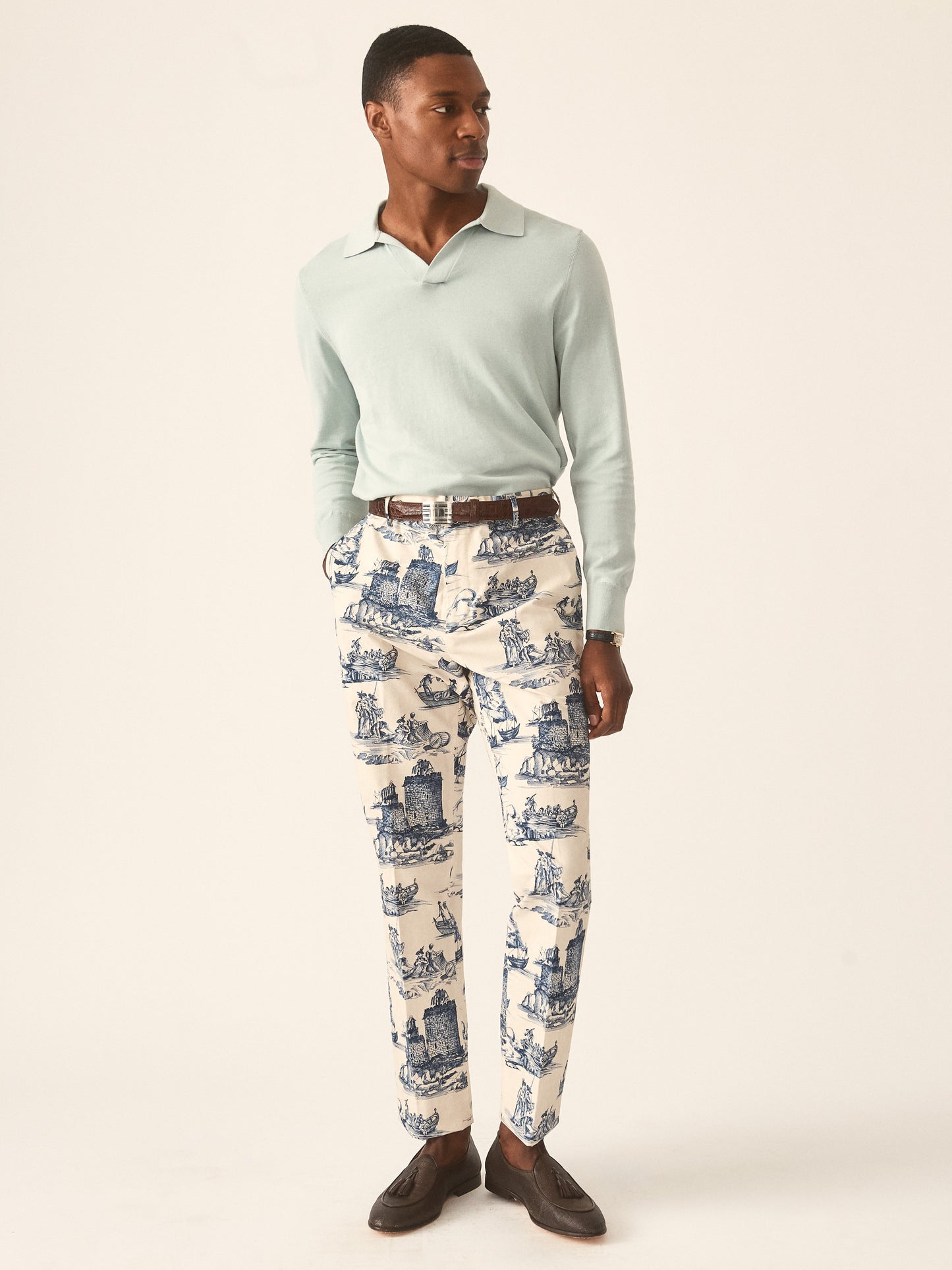 J.McLaughlin Amalfi sweater in Aqua made with Cotton. 