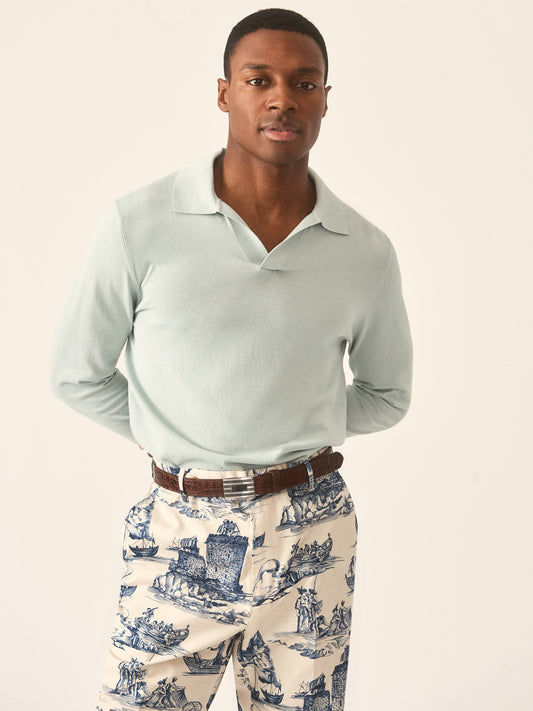 J.McLaughlin Amalfi sweater in Aqua made with Cotton. 