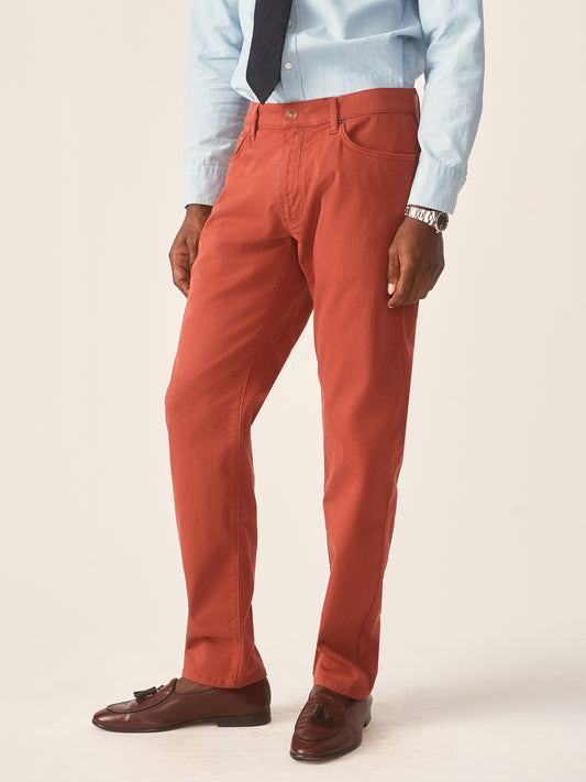 J.McLaughlin Parker pants in Brick made with Cotton. 