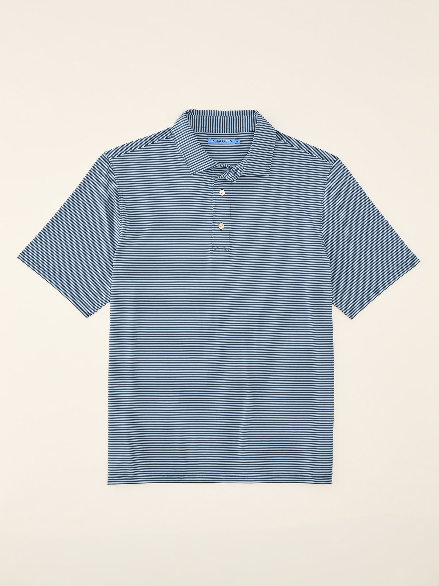 J.McLaughlin Peak polo in Navy/Blue made with Polyester. 