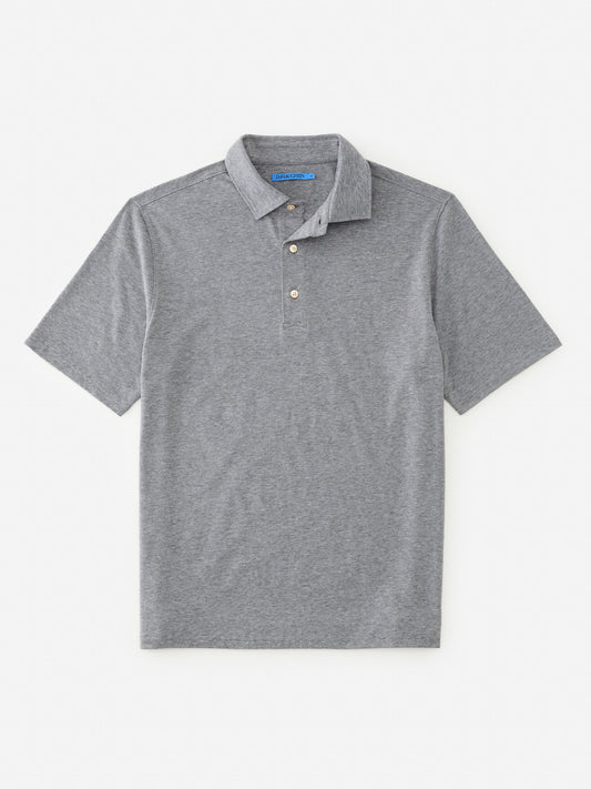 J.McLaughlin Peak polo in gray made with polyester. 