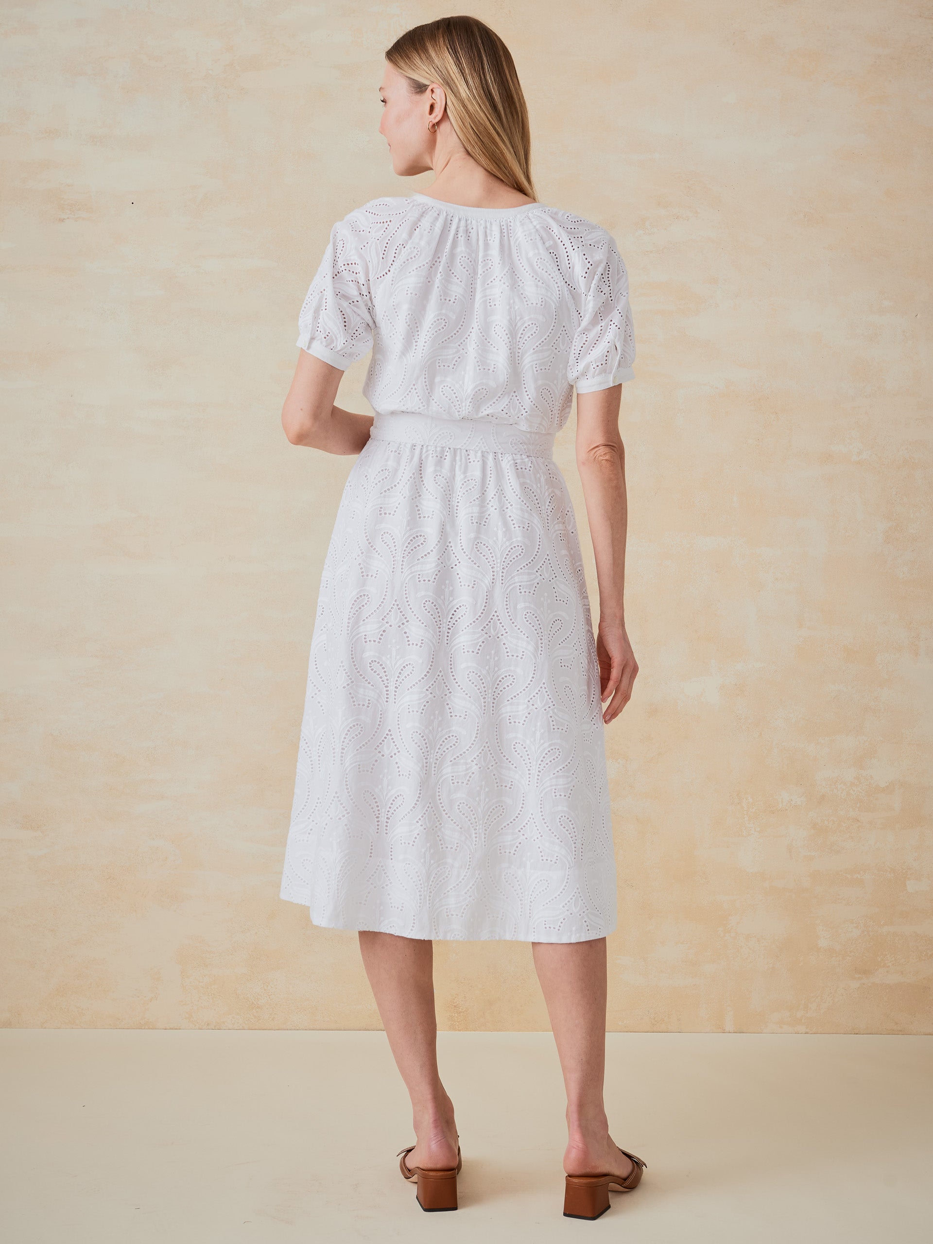 J.McLaughlin Perry dress in white made with cotton. 