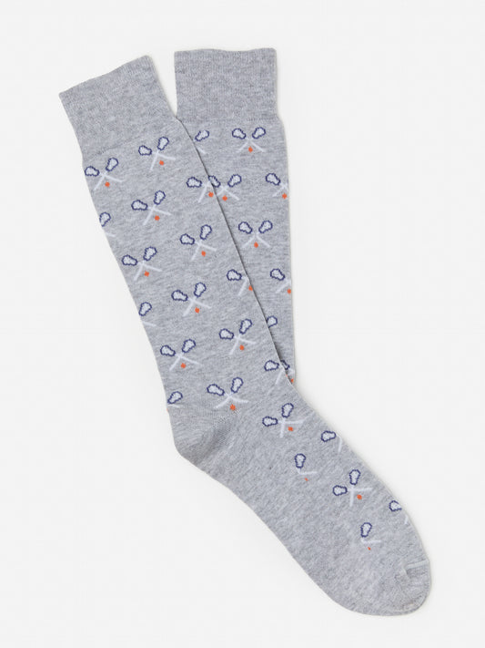 J.McLaughlin Socks in light heather grey made with pima cotton.
