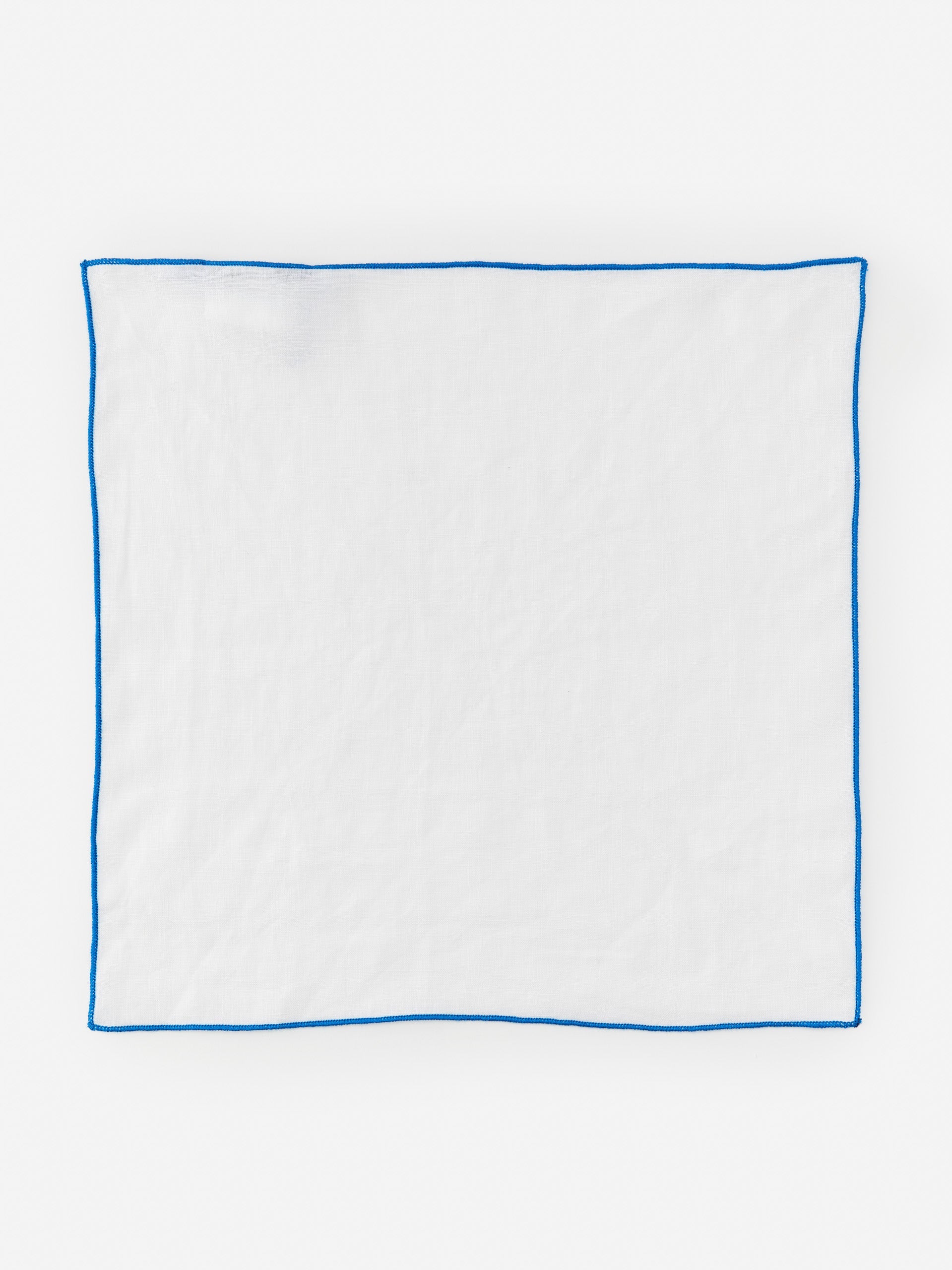 J.McLaughlin pocket square in white made with linen.