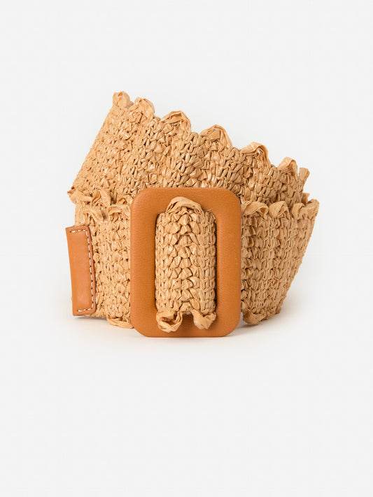 J.McLaughlin Hallie belt in natural made with polyester/acrylic.