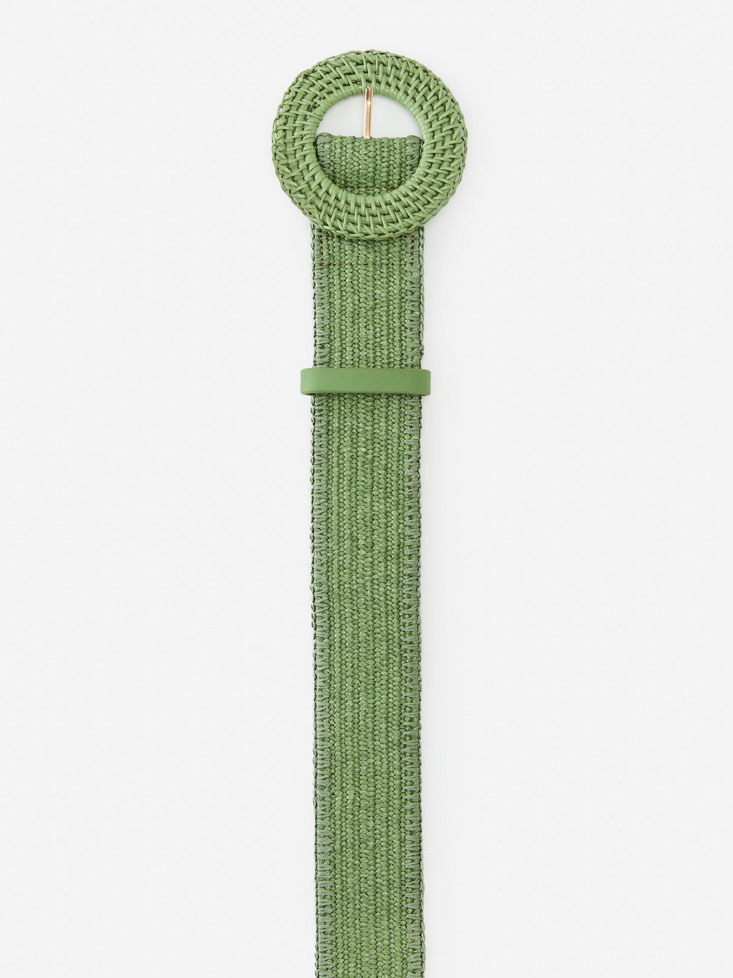 J.McLaughlin Popie belt in light green made with grasscloth.