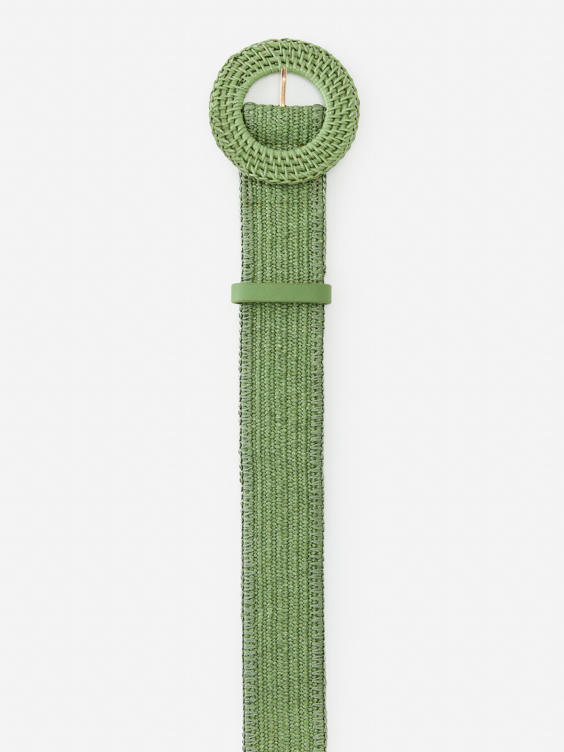 J.McLaughlin Popie belt in light green made with grasscloth.
