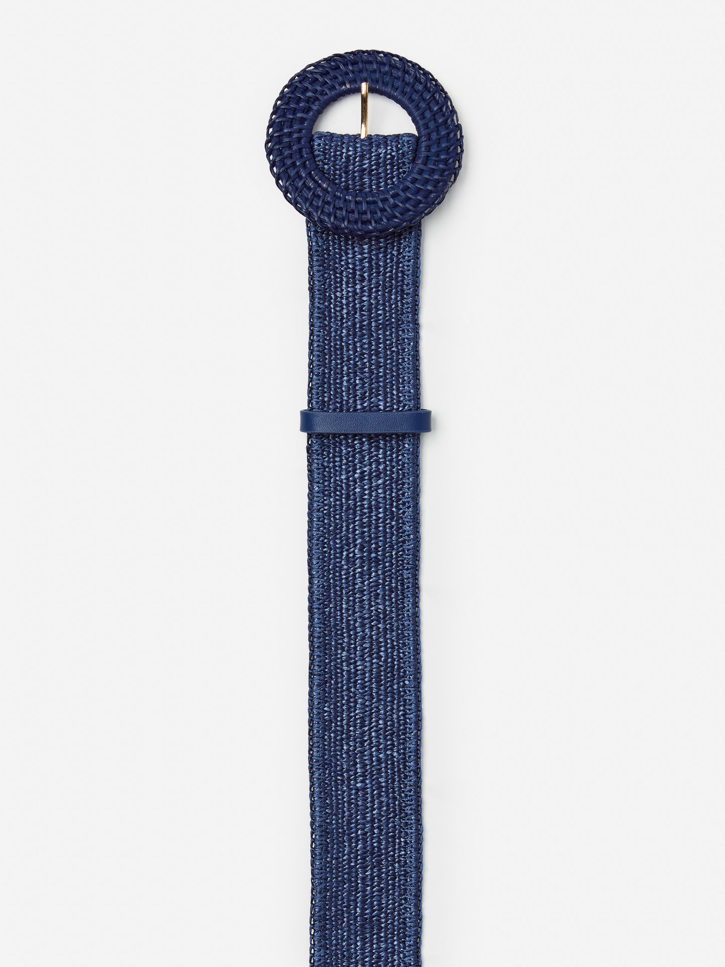 J.McLaughlin Popie belt in navy made with grasscloth.