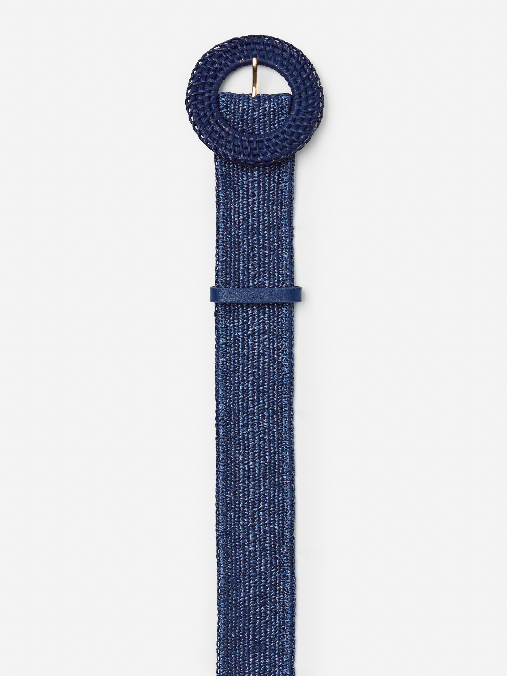 J.McLaughlin Popie belt in navy made with grasscloth.