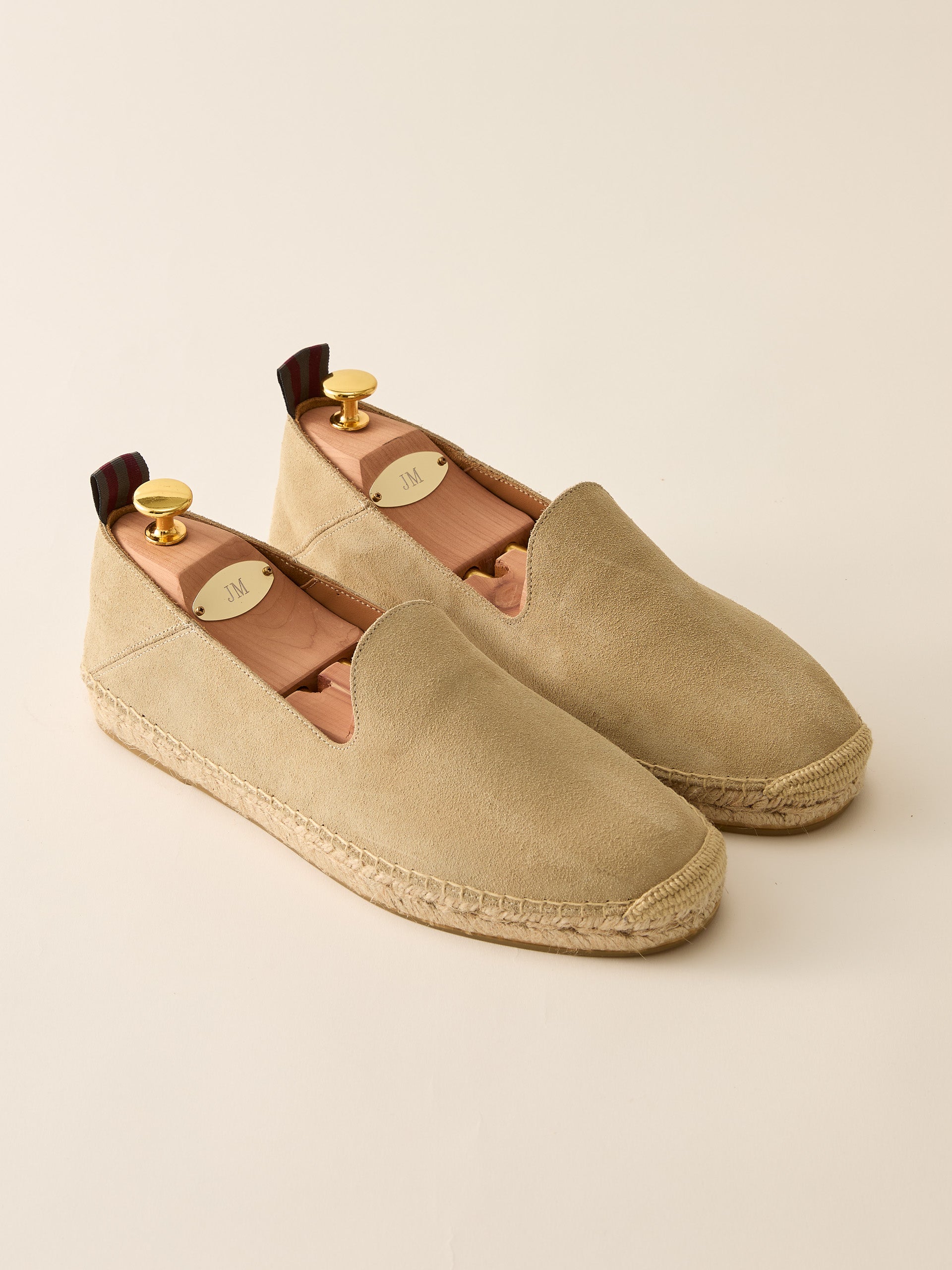 J.McLaughlin Rafe shoes in Stone made with Suede. 