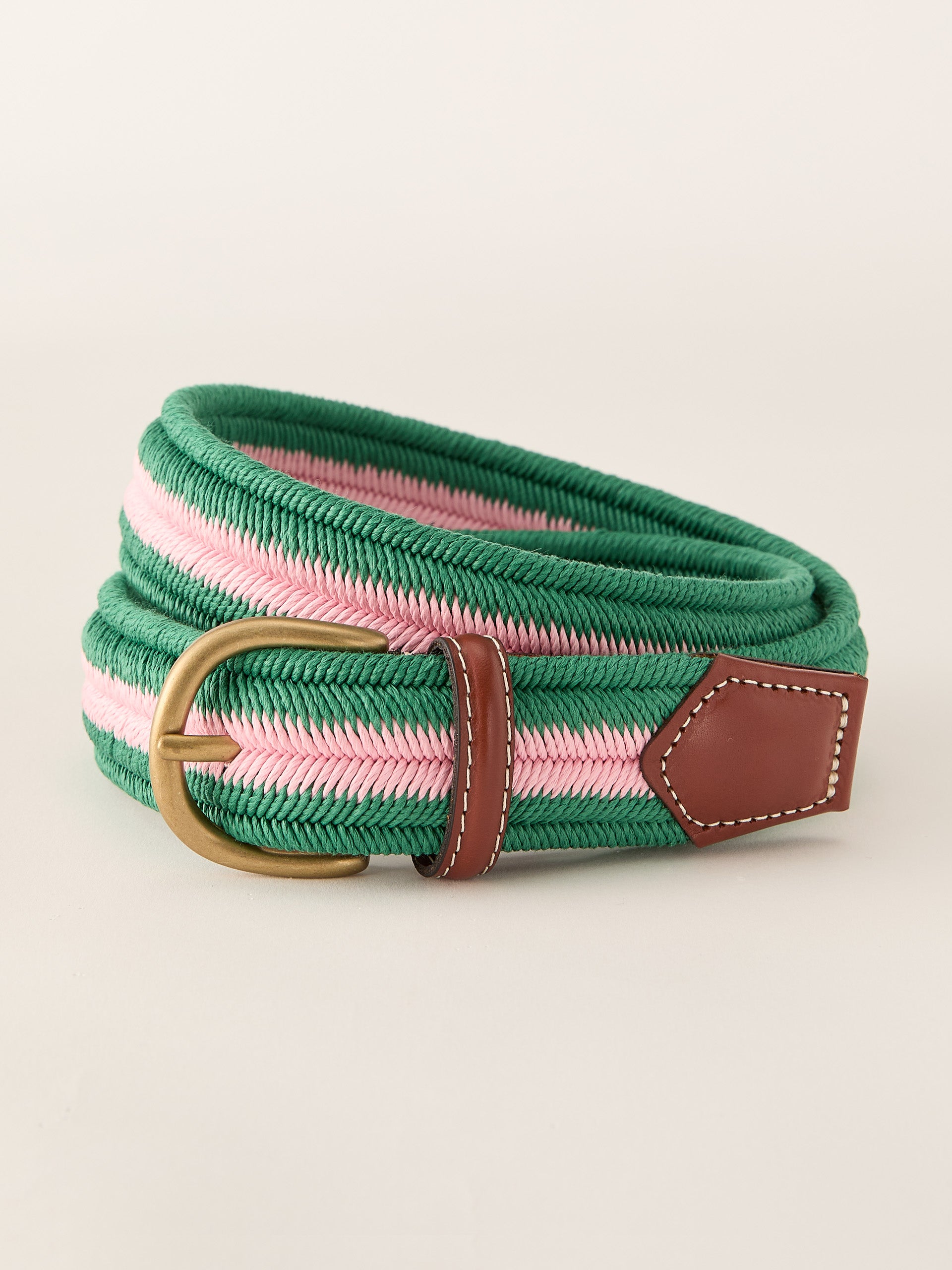 J.McLaughlin Ray belt in Green/Pink made with Cotton. 