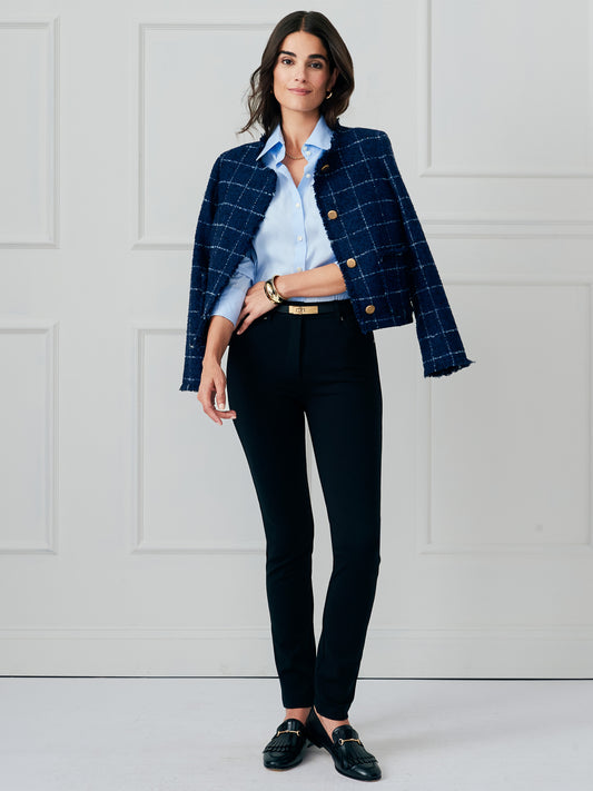 J.McLaughlin Rebecca pants in black made with bainbridge cloth. 