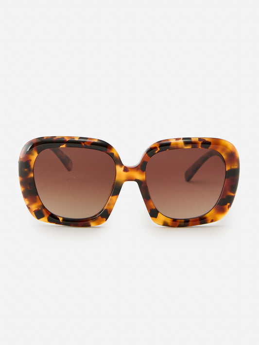 J.McLaughlin Riley sunglasses in brown made with acetate.